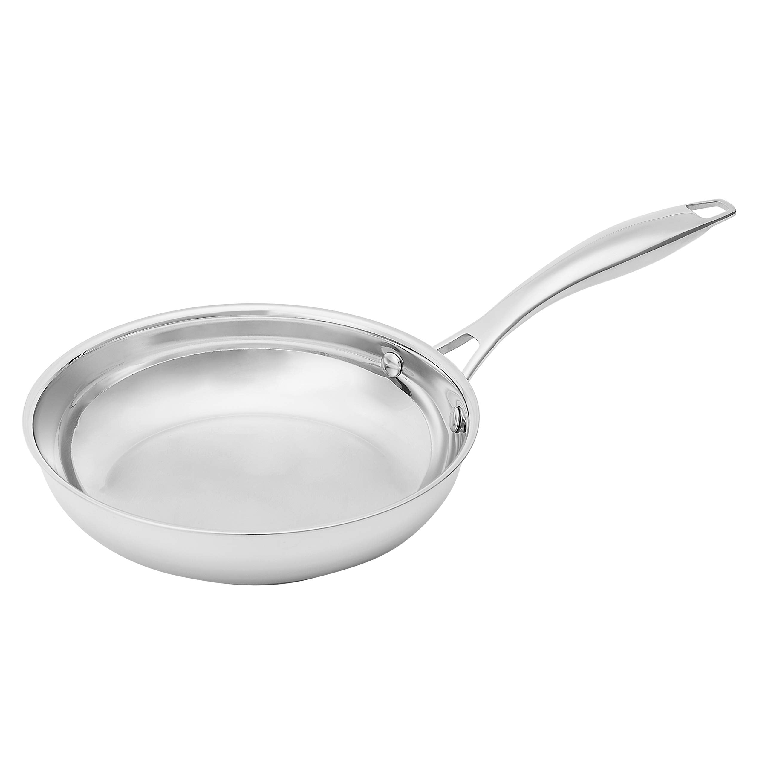 Amazon Basics Stainless Steel Fry Pan, 20.32-Cm