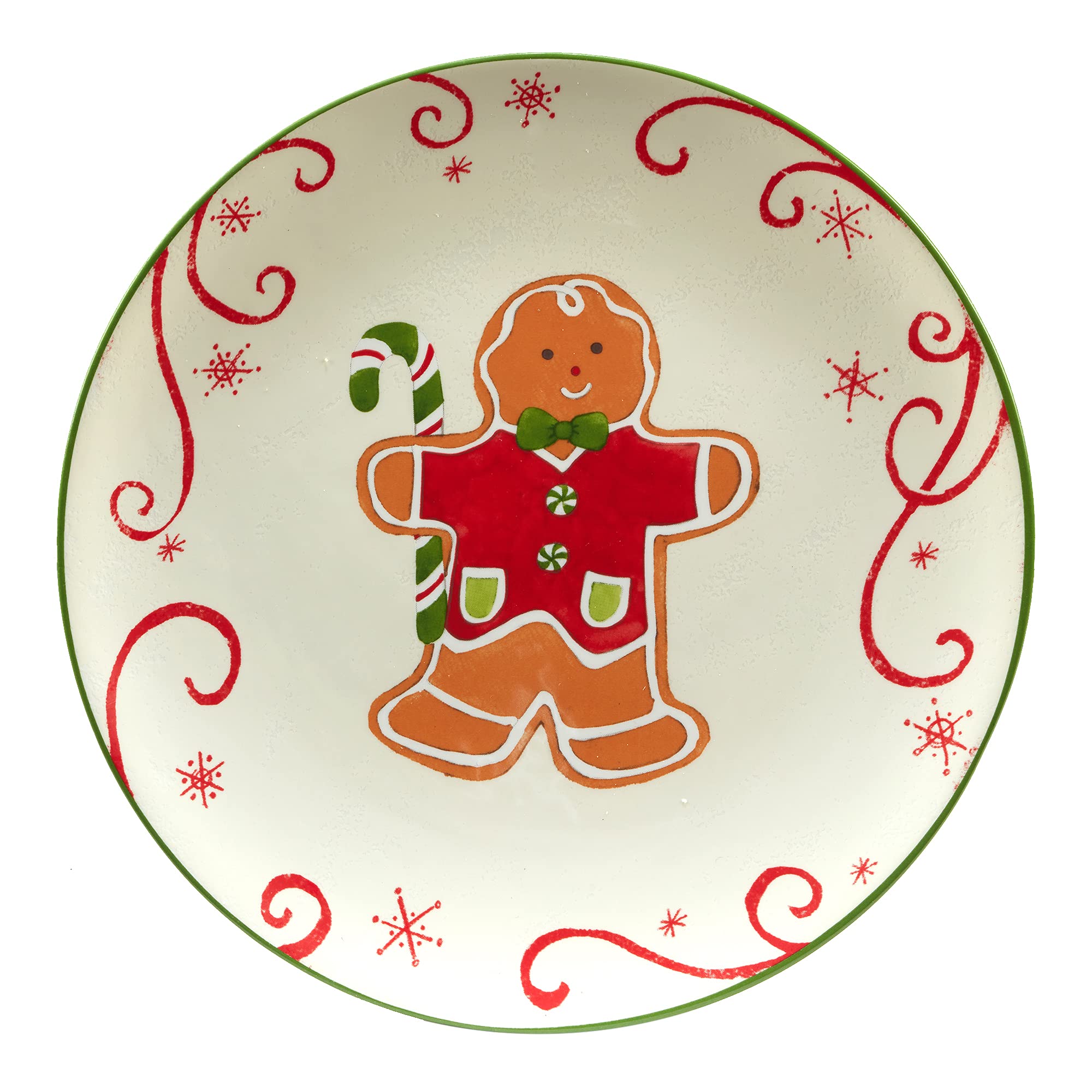 Certified International Holiday Magic Gingerbread 9'' Dessert/Salad Plates, Set Of 4, Multicolor