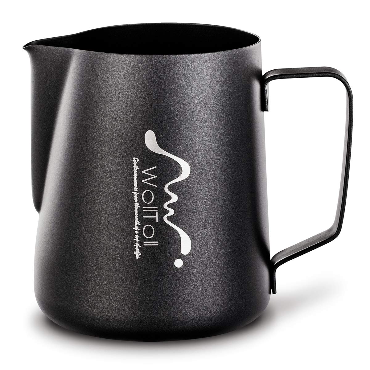 Milk Frothing Pitcher, Stainless Steel Creamer Non-Stick Coating Frothing Pitcher 12 Oz (600 Ml), Matte Finish