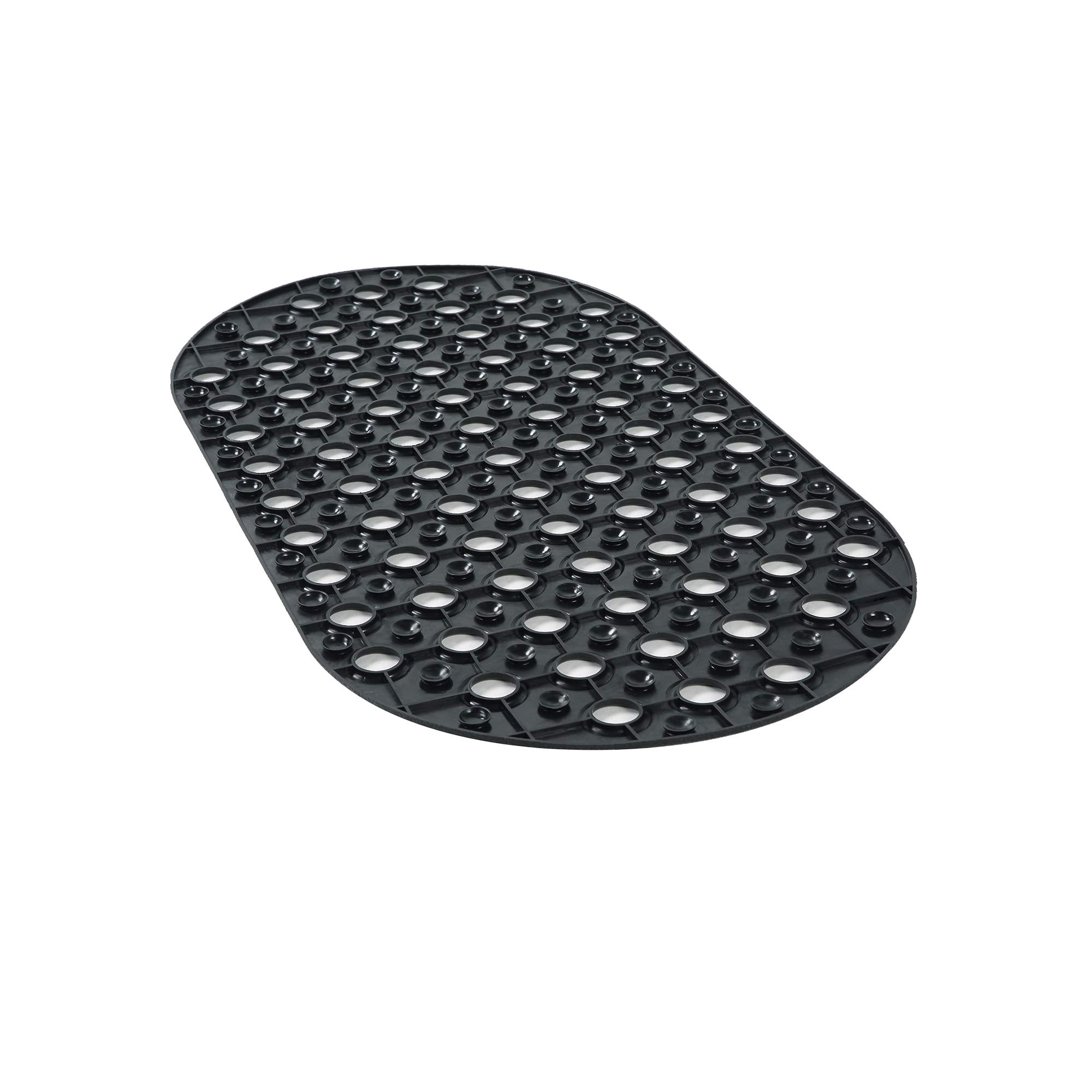 ALL PRIDE Shower Mat Non Slip Black Bathtub Mat Non Slip 29 x 15 Inch Oval Bath Mat for Tub Bathroom Elderly Kids
