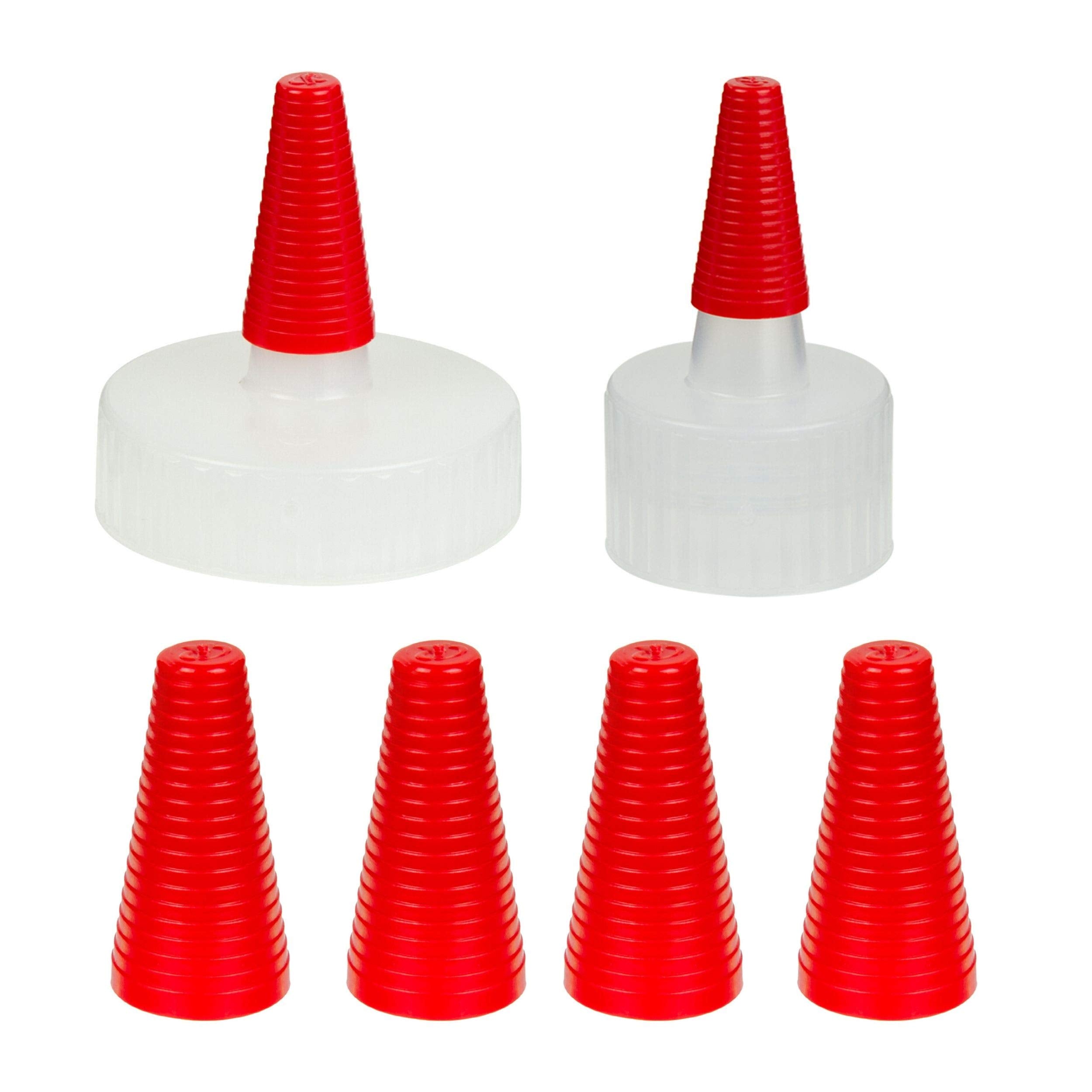 Kelkaa Long Red Tips for Yorker Spout Caps  Replacement Sealer Tips (Pack of 20)