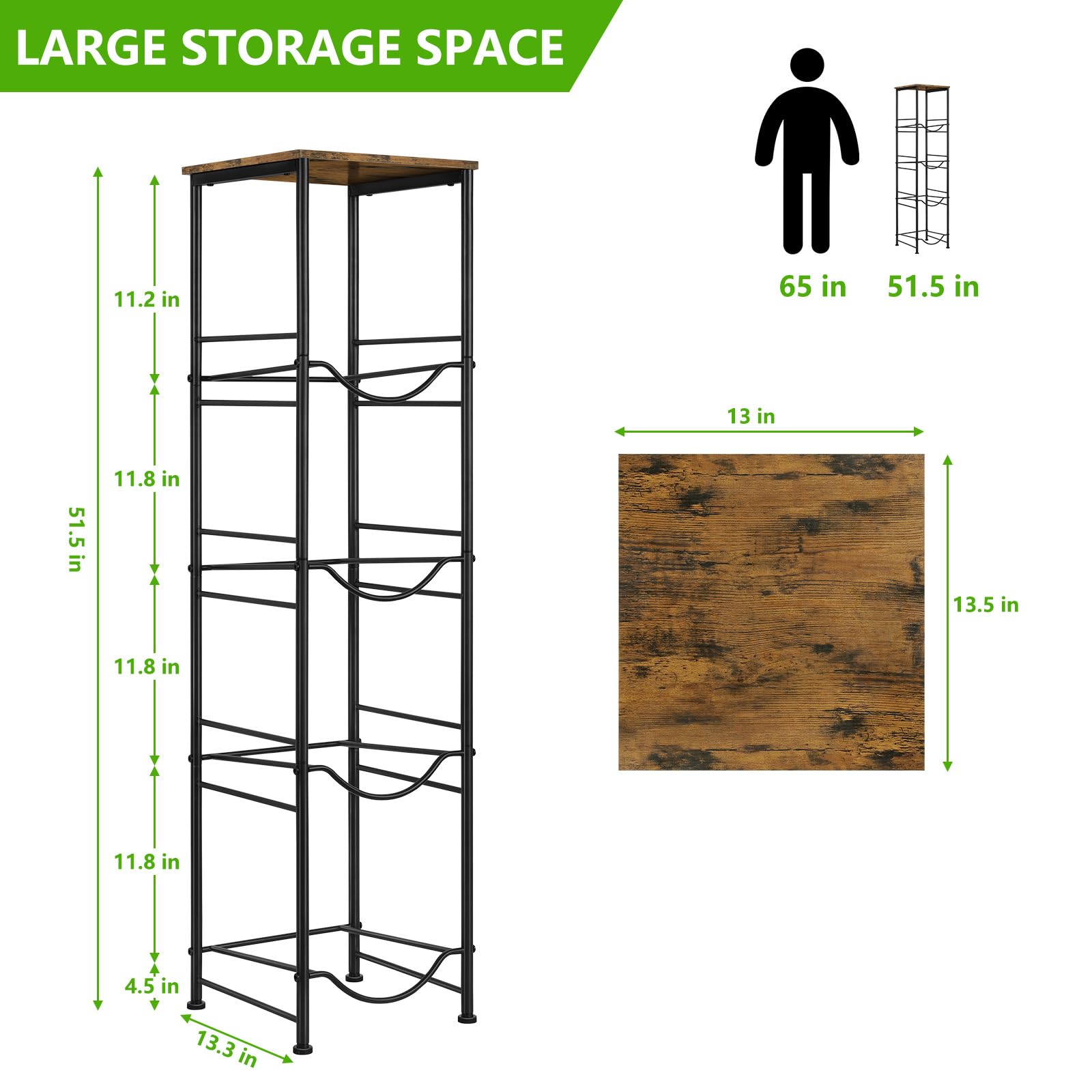 Eteli 5 Gallon Water Bottle Holder Organizer 4 Tier Water Cooler Jug Rack With Storage Shelves Water Bottle Dispenser Stand For