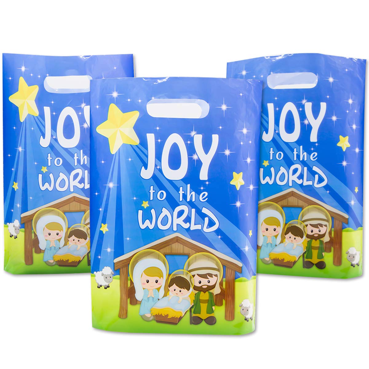 Ceiba Tree Nativity Goodie Bags Treat Goody Bags For Vacation Bible School Xmas Nativity Party Supply 25Pcs
