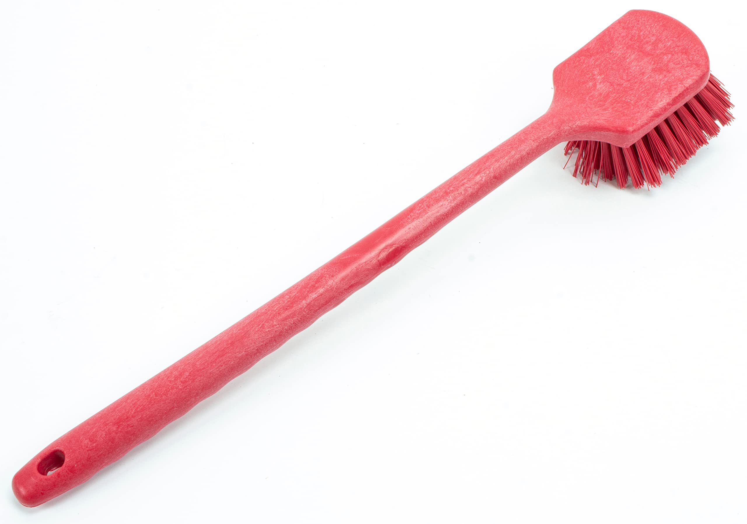 Sparta 40501Ec05 Plastic Large Scrub Brush, Kitchen Brush, Utility Brush With Long Handle For Cleaning, 20 Inches, Red