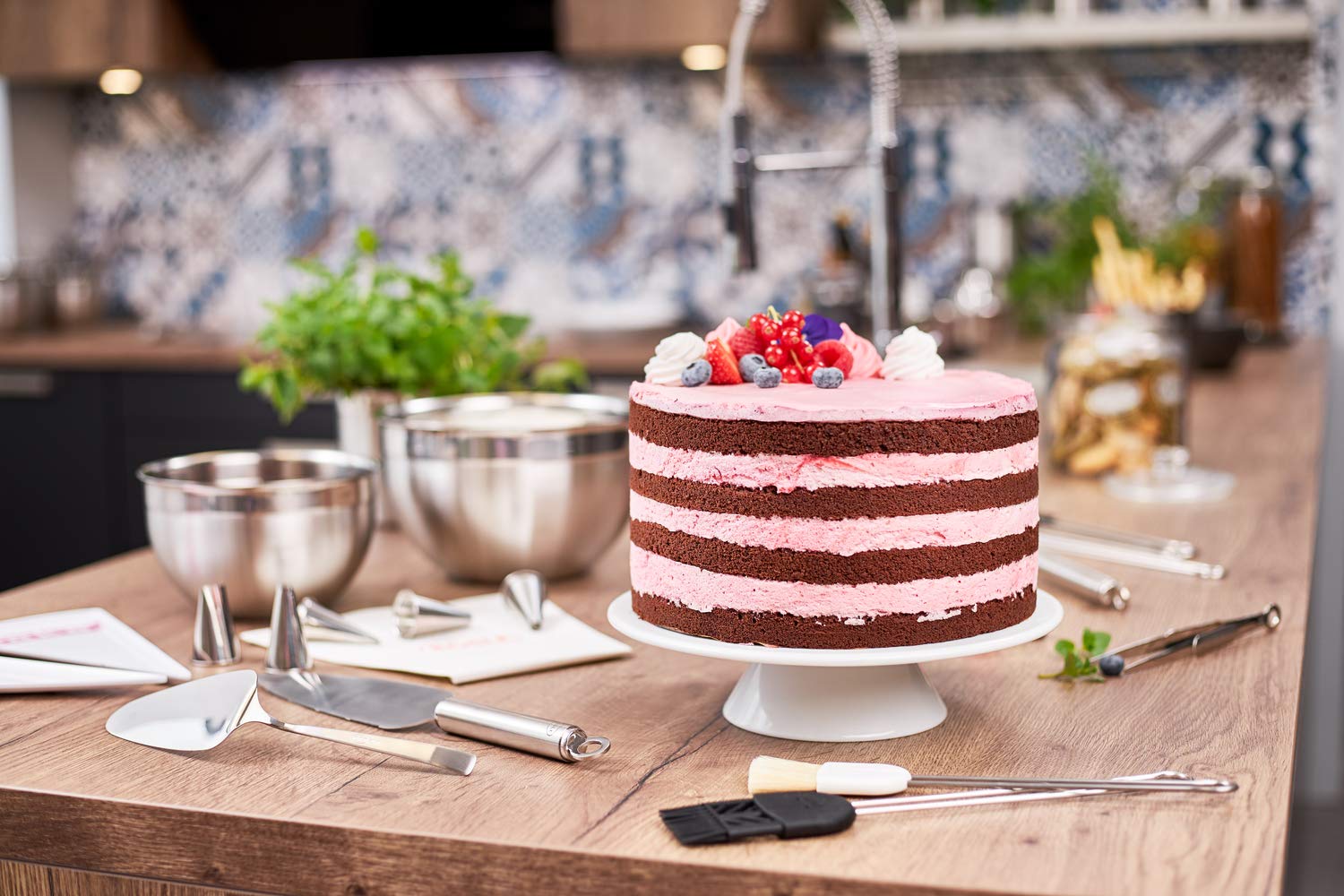 Rosle 3 Piece Stainless Steel Mixing/Prep Bowl Set, (1.7Qt, 3.3Qt, 5.7Qt)