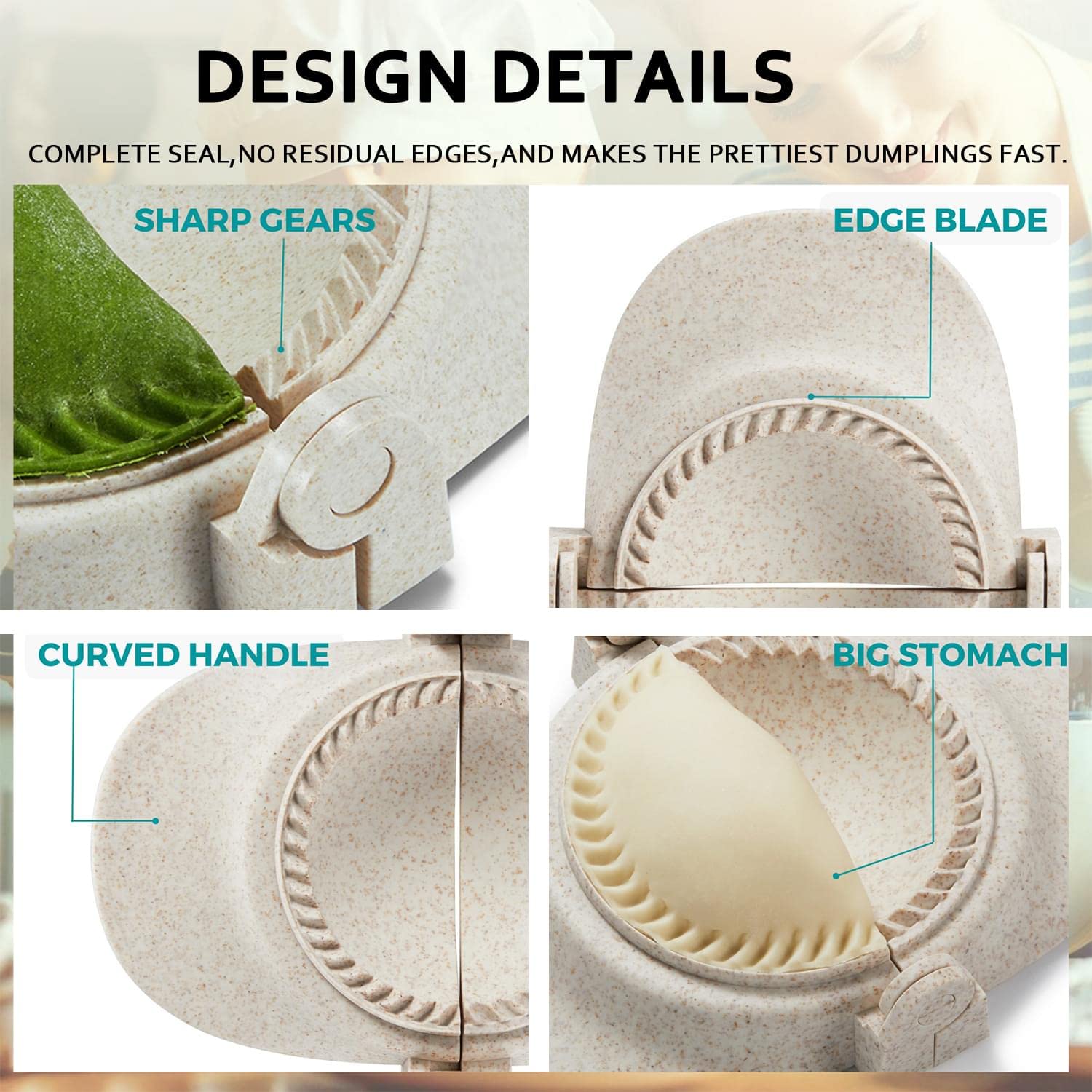 Mumsung Empanadas Press Maker Mold Set,4-Inch Dumpling Maker With Dough Cutter, Professional Kitchen Gadget For Empanada, Pierog