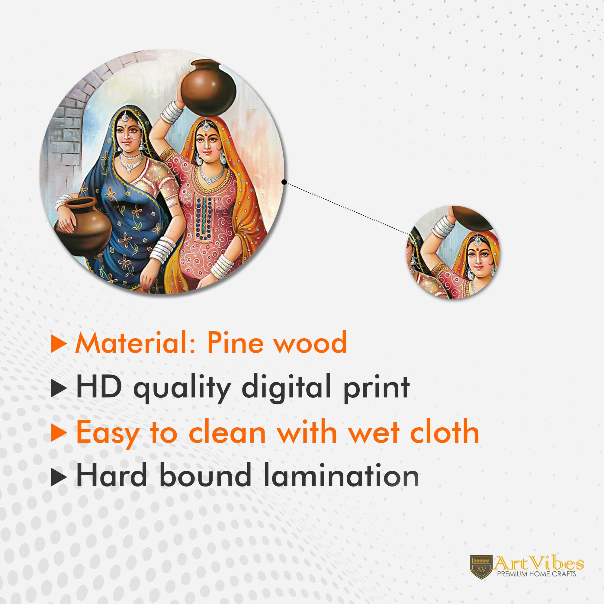 Artvibes Decorative MDF Wooden Wall Hanging Decoration Item For Home | Office | Gift | Decor Art | Livingroom, Bedroom | Stylish