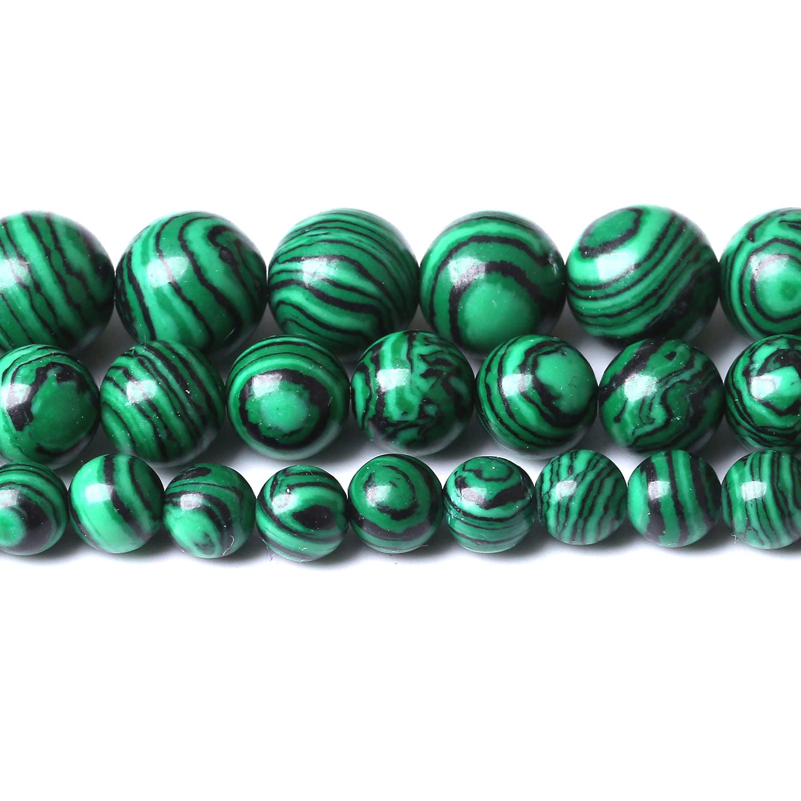 60Pcs 6Mm Beads Green Malachite Beads Round Loose Beads Natural Gem Beads For Jewelry Making 15