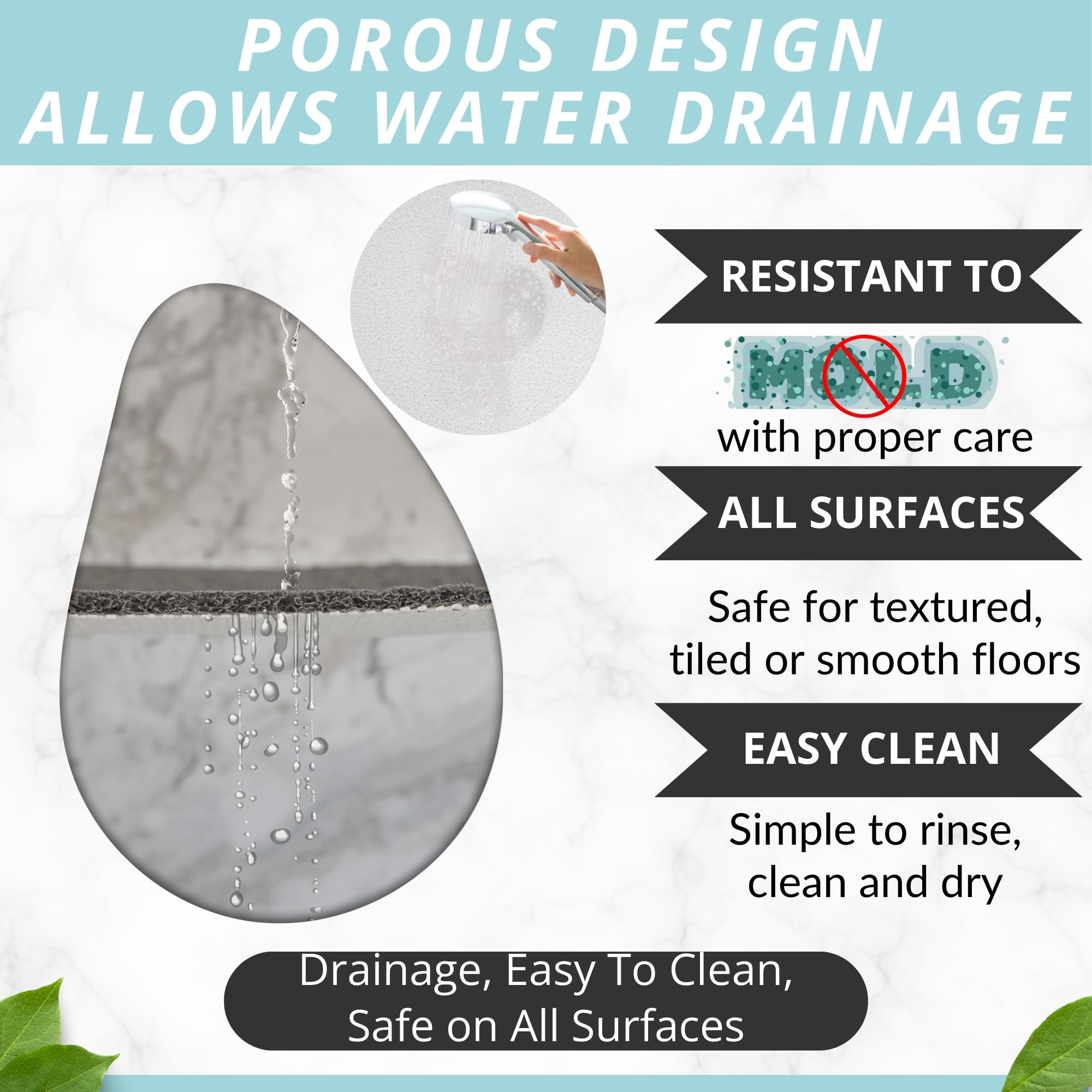 Anti Slip Shower Mat For Kids - Baby Shower Mat - Non Slip Bathtub Mat For Kids - Baby Bath Mat - Bath Mat For Kids - Anti Slip