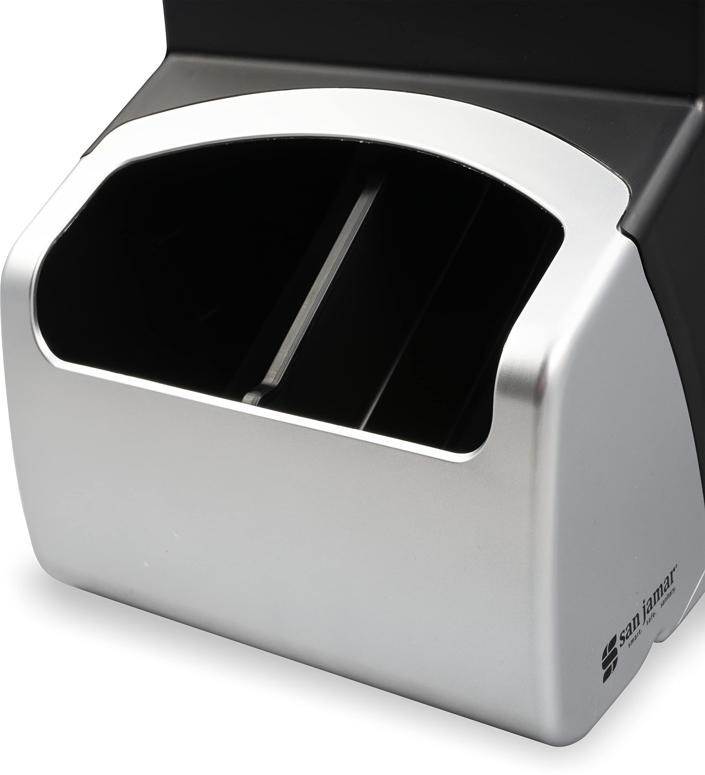 San Jamar Plastic Countertop Modular Bulk Dispenser, 10.25 X 13.25 X 18.25 Inches, Black/Silver