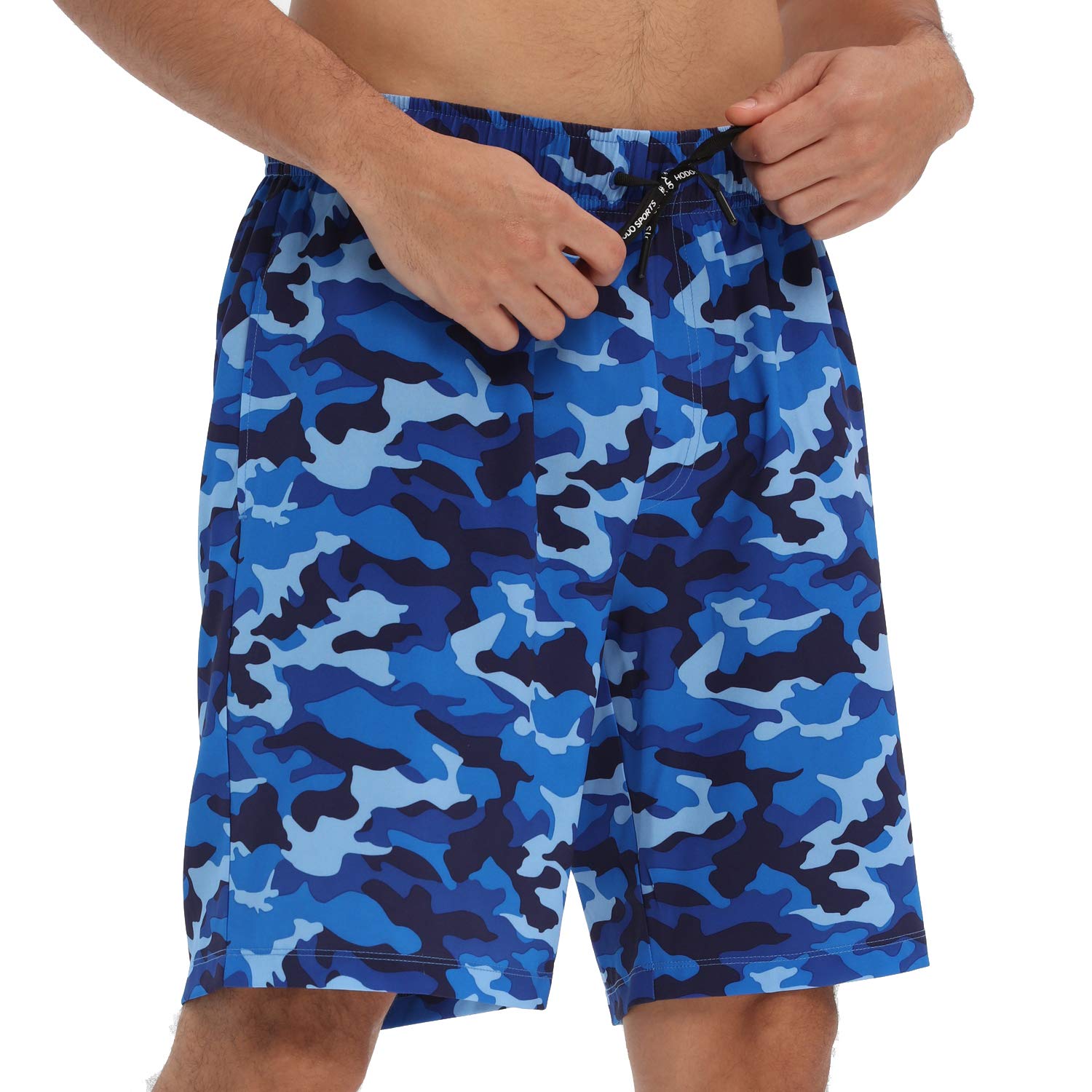 HOdo Mens Swim Trunks 9 Quick Dry Swim Shorts Bathing Suit Blue camo