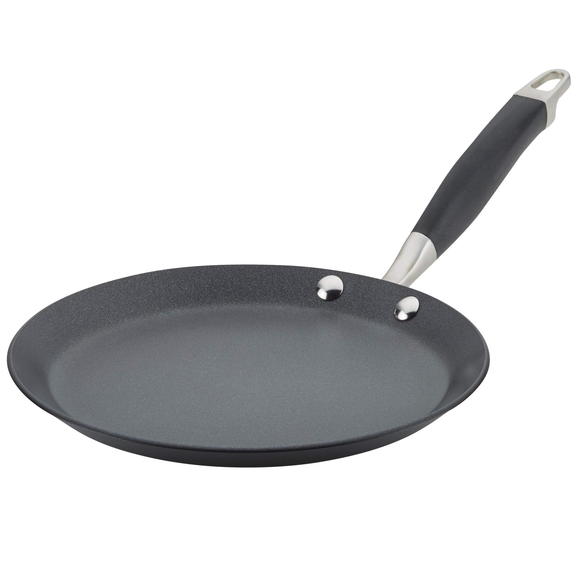 Anolon Advanced Home Hard Anodized Nonstick Crepe Pan, 9.5 Inch, Onyx