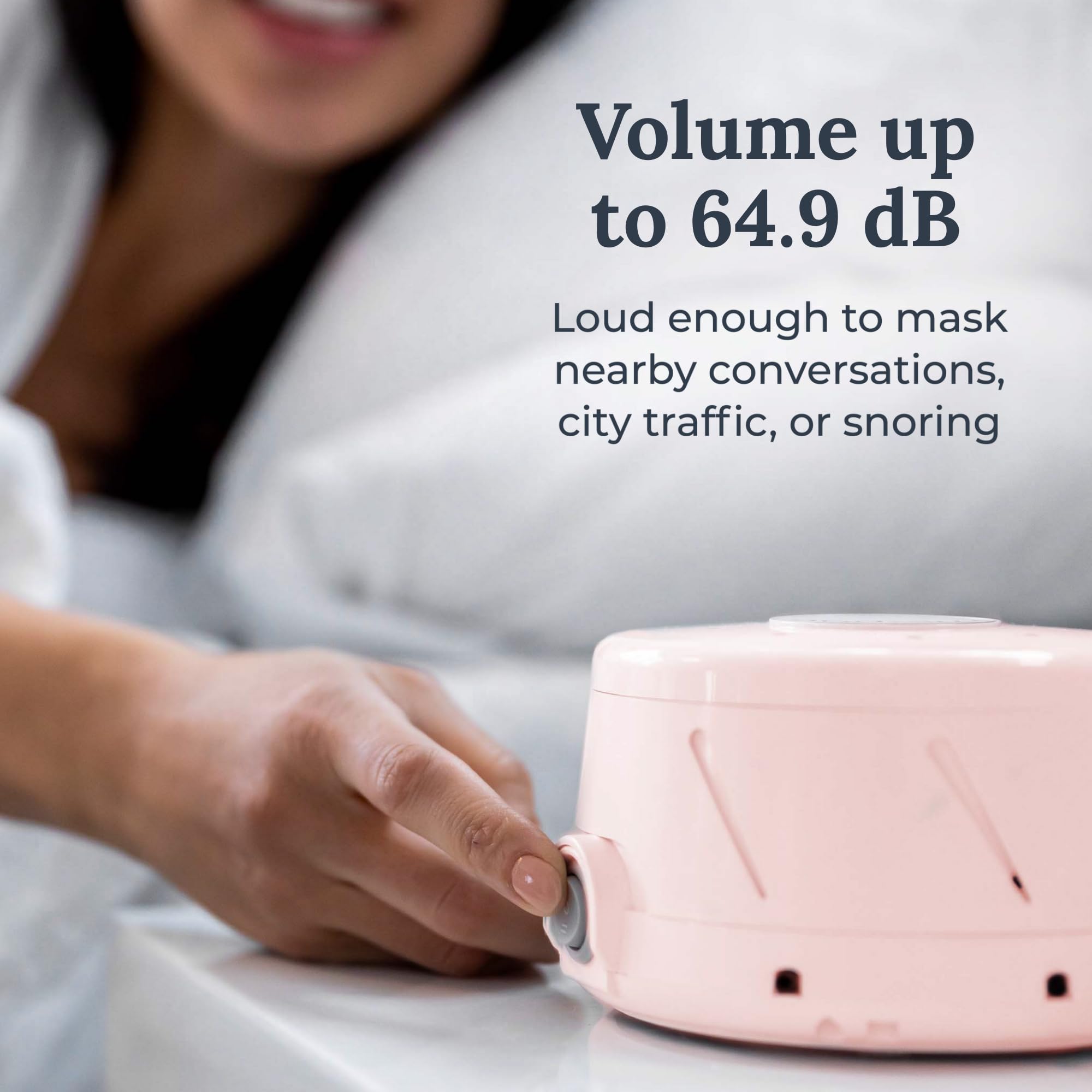 Yogasleep Dohm Classic (Pink) The Original White Noise Machine  Soothing Natural Sound from A Real Fan  Noise Cancelling for Office Privacy  Travel & Meditation  Sleep Therapy for Adults & Baby
