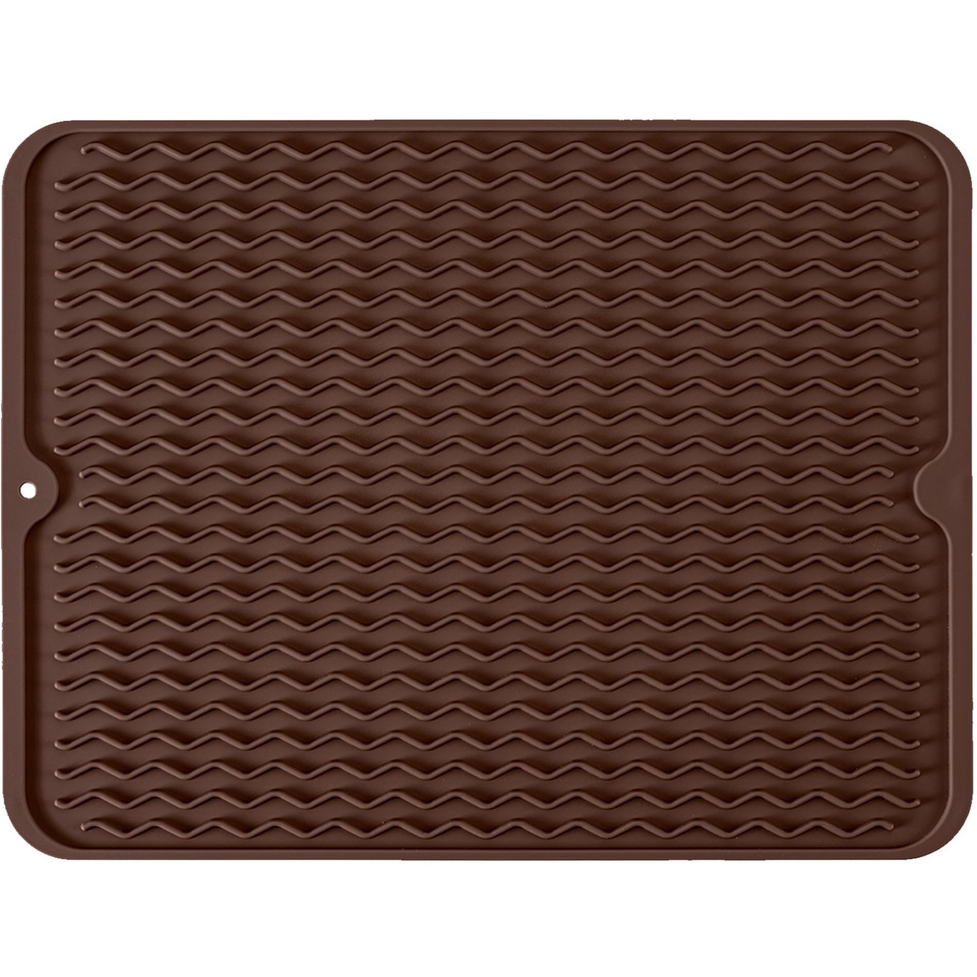 Large 24 x 18 Silicone Dish Drying Mat for Kitchen Counter, Easy clean, Quick Dry, Heat-resistant Dish Drainer Mat for Sink,Refr