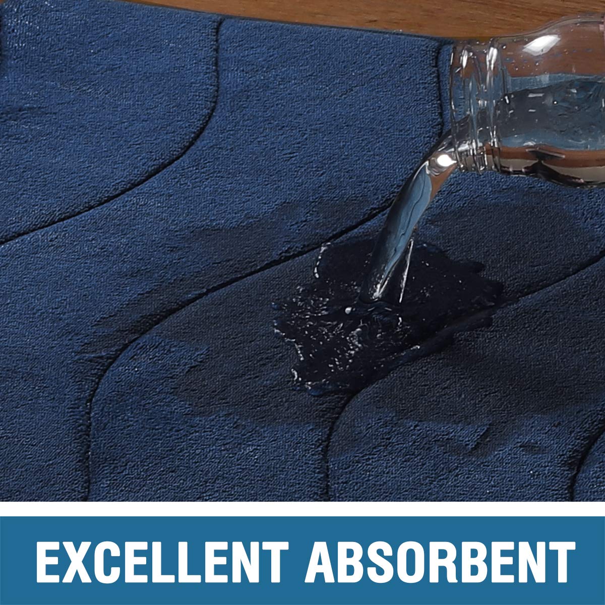 Flamingo P Memory Foam Bath Mat Extra Long Bath Mats For Bathroom Non Slip Bathroom Runner Rug Water Absorbent Thick Soft Washab