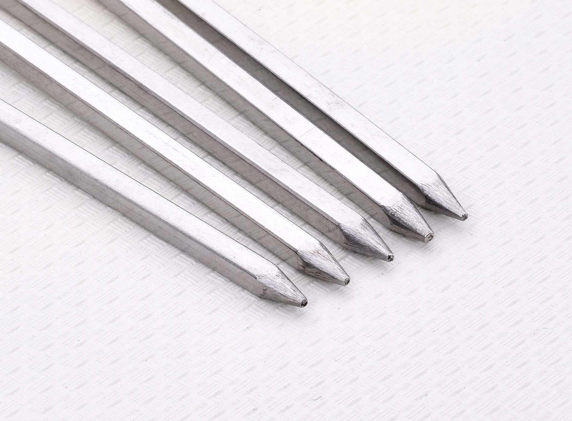 Honshen 14 Inch Long Square Kebab Skewers,Bbq Stainless Steel Skewers,12 Pack (Bbq Skewers Square 14Inch-12P)