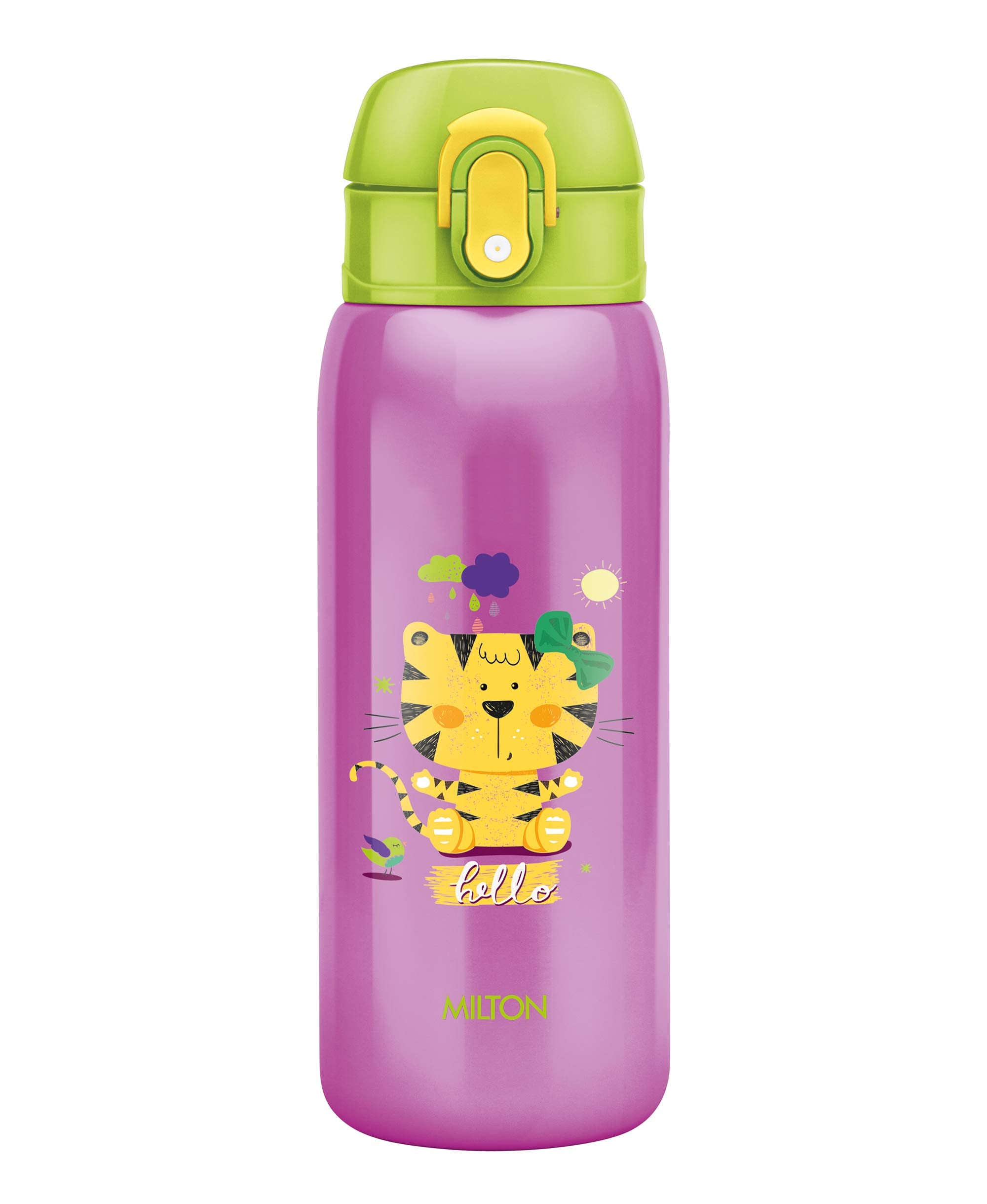 Milton Jolly 475 Thermosteel Kids Hot And Cold Water Bottle, 390 Ml, Purple