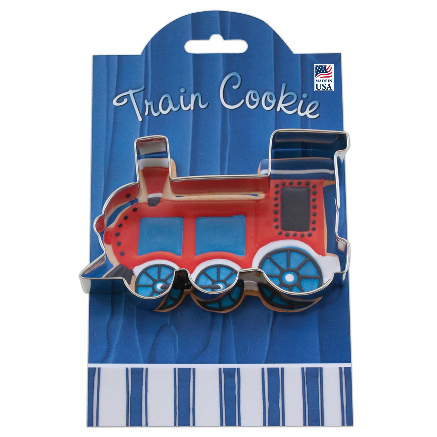 Ann Clark Cookie Cutters Train Cookie Cutter 4.25 with Recipe Card, Made in USA