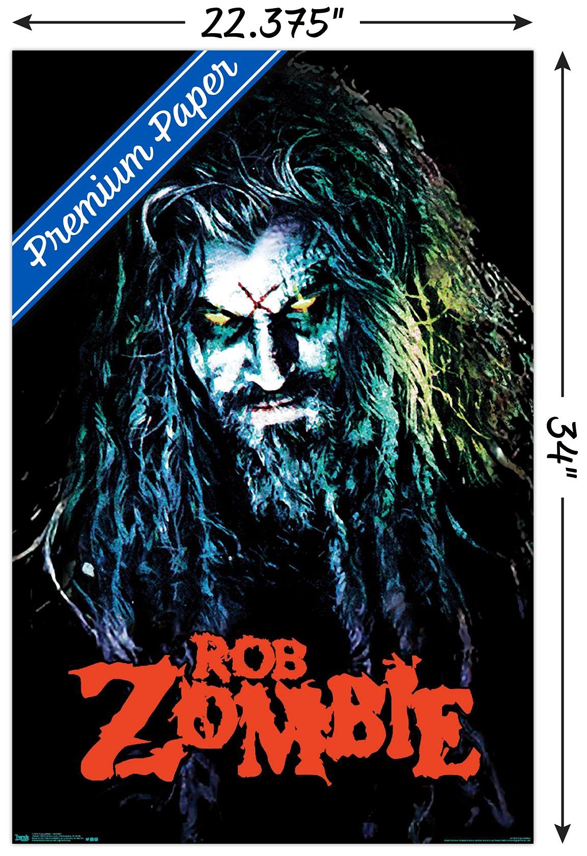 Trends International Rob Zombie - Hellbilly Wall Poster, 22.375'' X 34'', Premium Unframed Version