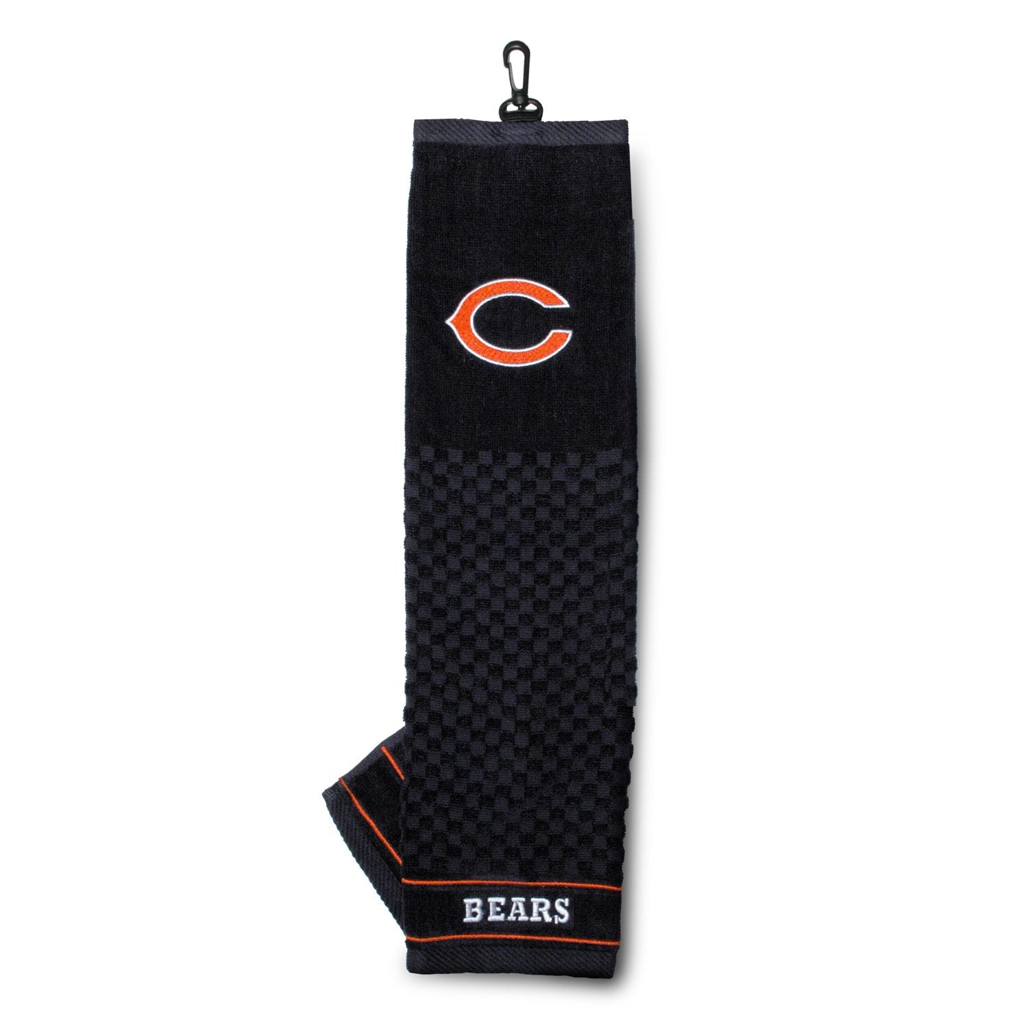 Team Golf Nfl Chicago Bears Embroidered Golf Towel Embroidered Golf Towel, Checkered Scrubber Design, Embroidered Logo
