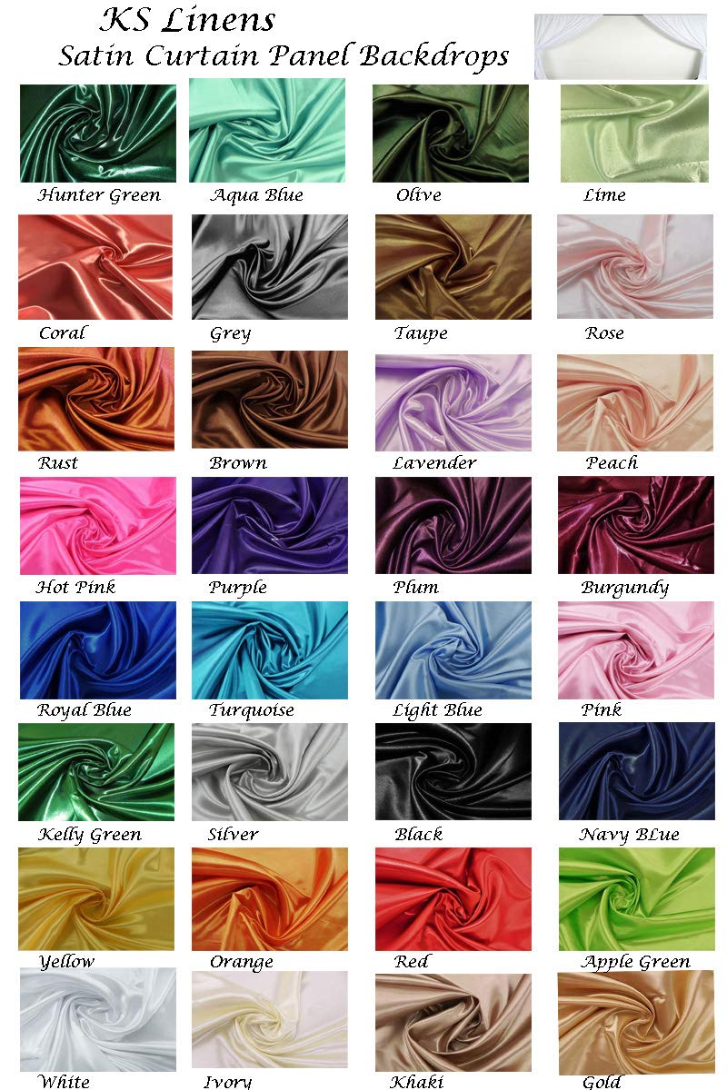 Ks Linens Satin Square Tablecloth 36''X36'' (Red)