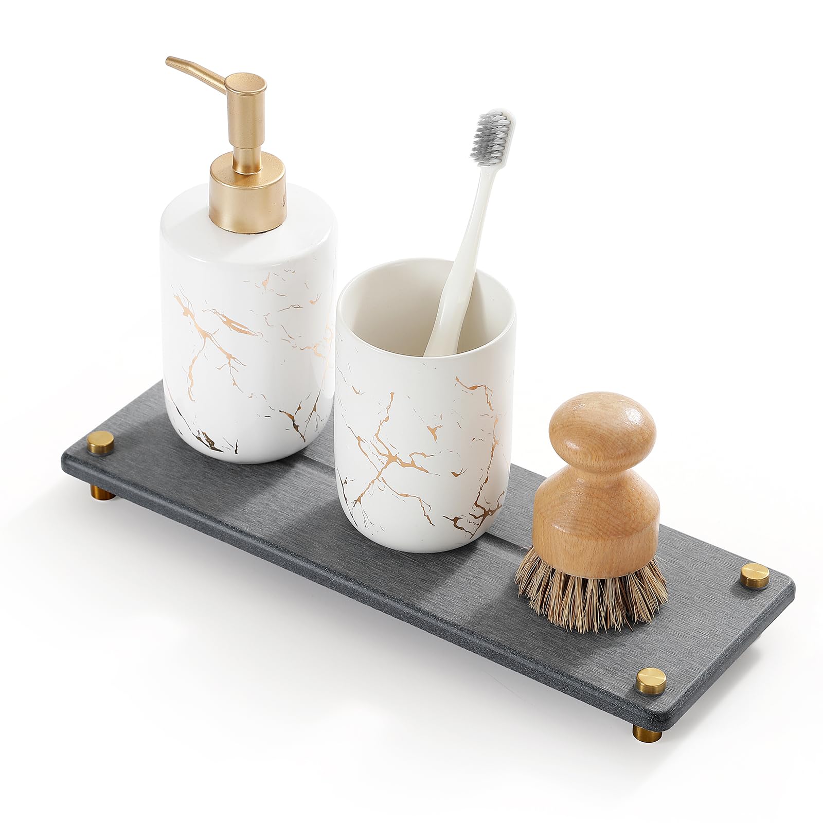 Kitchen Sink Caddy Water Absorbing Stone Drying Tray, Diatomite Bathroom Sink Organizer, Faucet Counter Mat Coaster, Soap Dish R