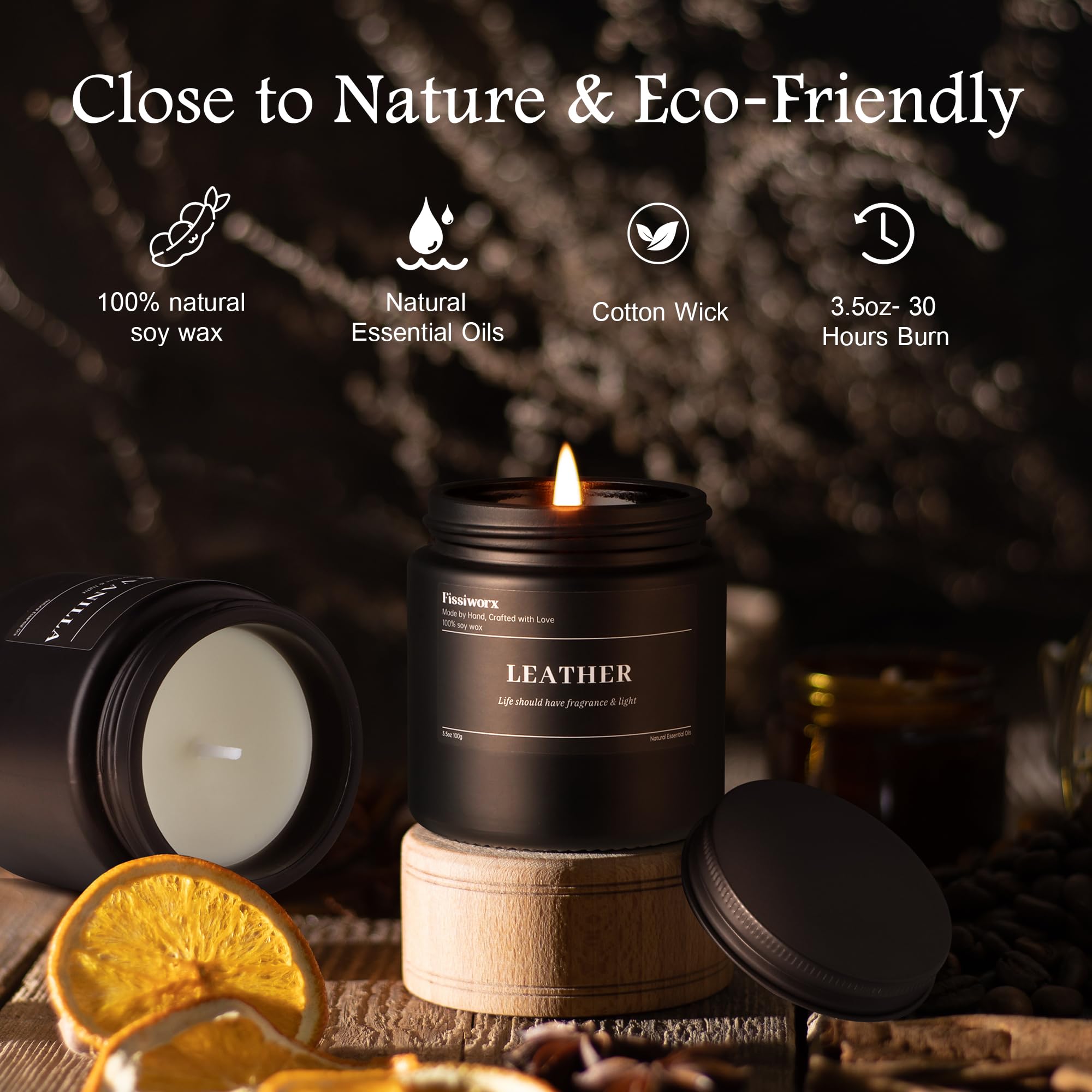9 Pack Scented Candles Set Gifts for Men, Aromatherapy Candle Set with Scents (Sandalwood Rose/Lemon Citrus & Verbena/Bergamot)-