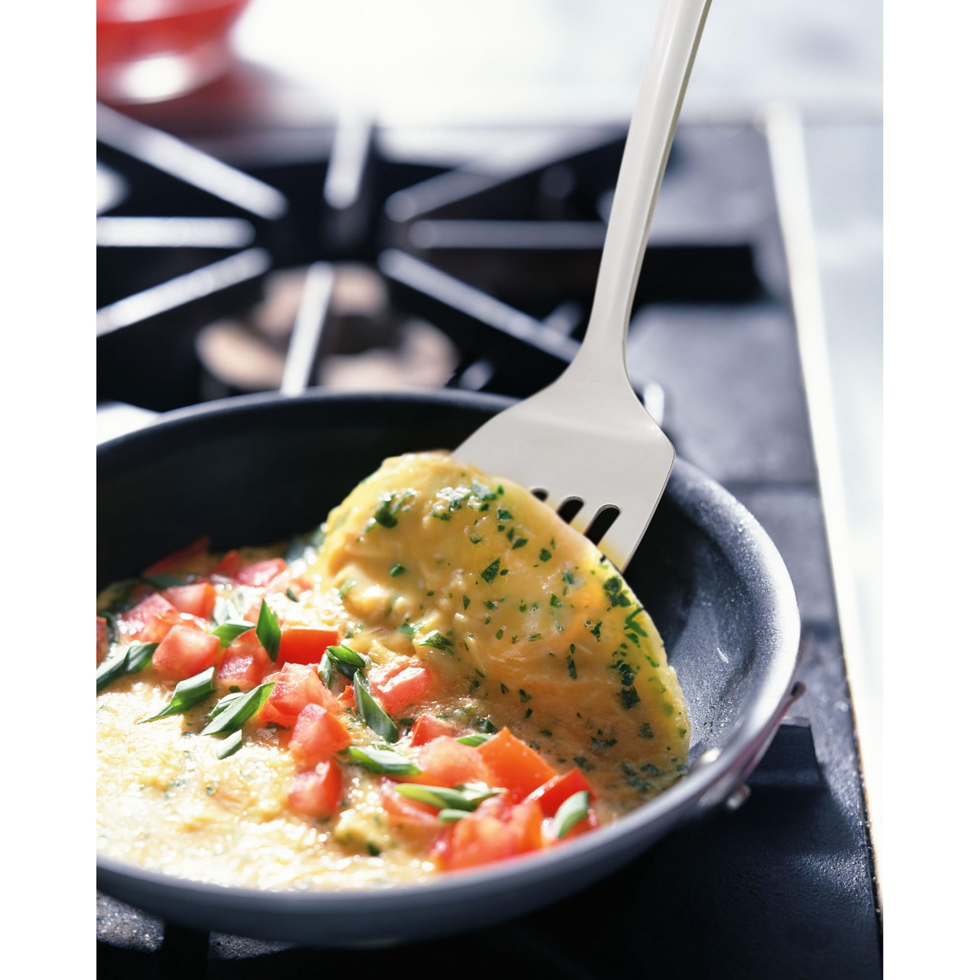 Hic Kitchen Hic Essential Slotted Turner With Long Handle, 18/8 Stainless Steel, 12.5-Inch