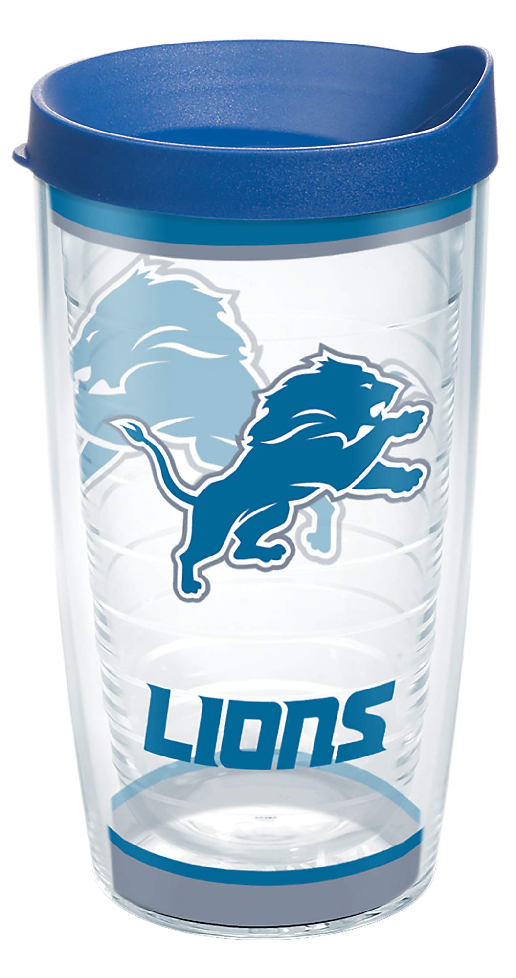 Tervis Made in USA Double Walled NFL Detroit Lions Insulated Tumbler Cup Keeps Drinks Cold & Hot, 16oz, Tradition