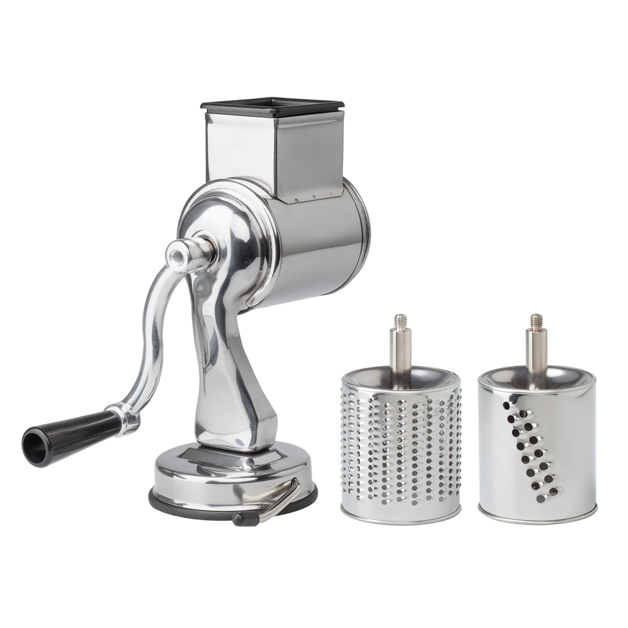 Fantes Cheese Grater With Suction-Base And 2 Drums, The Italian Market Original Since 1906