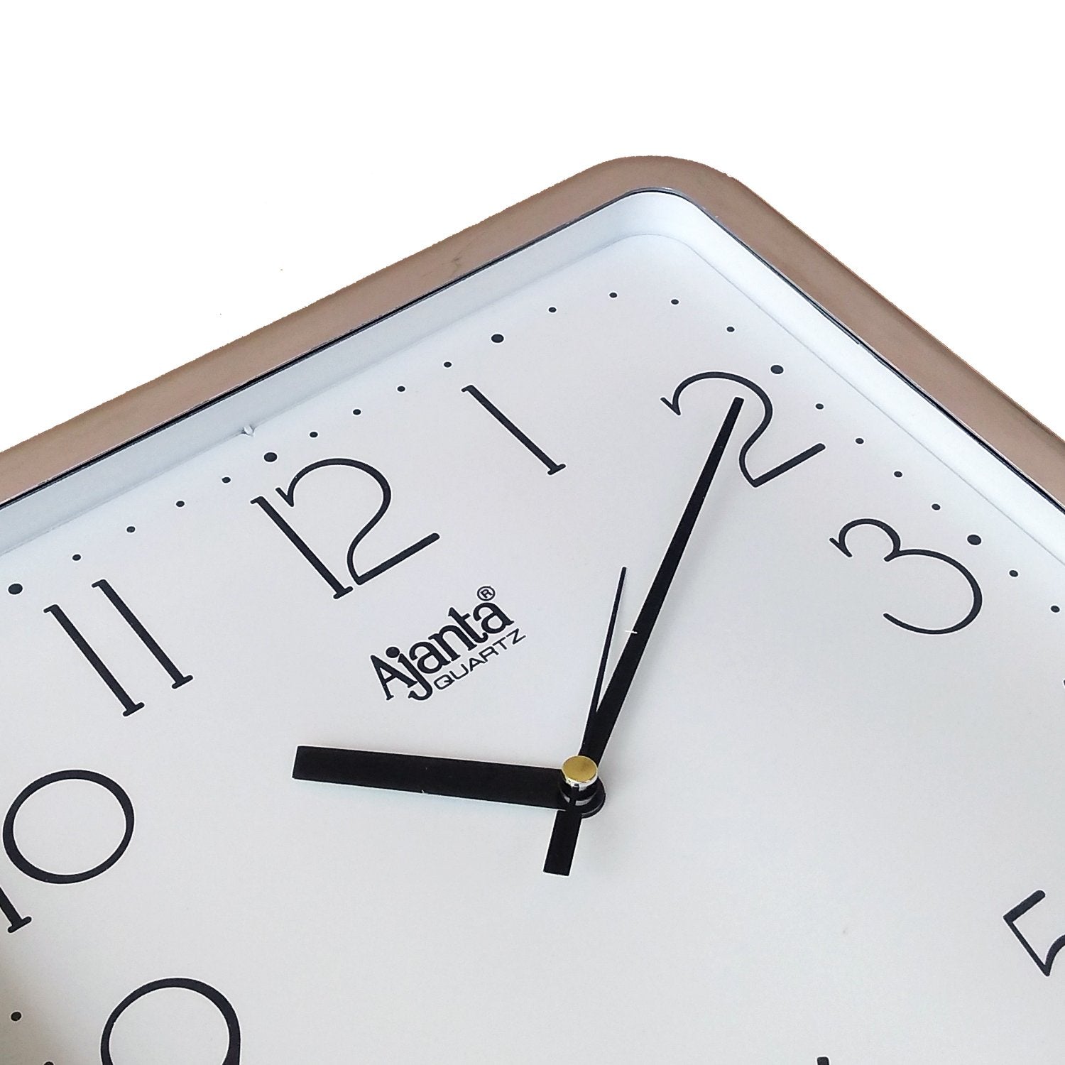 Ajanta Plastic Abstract Simple Clock (White, 677 Dx)24W X 39.5H Centimeters, Analog