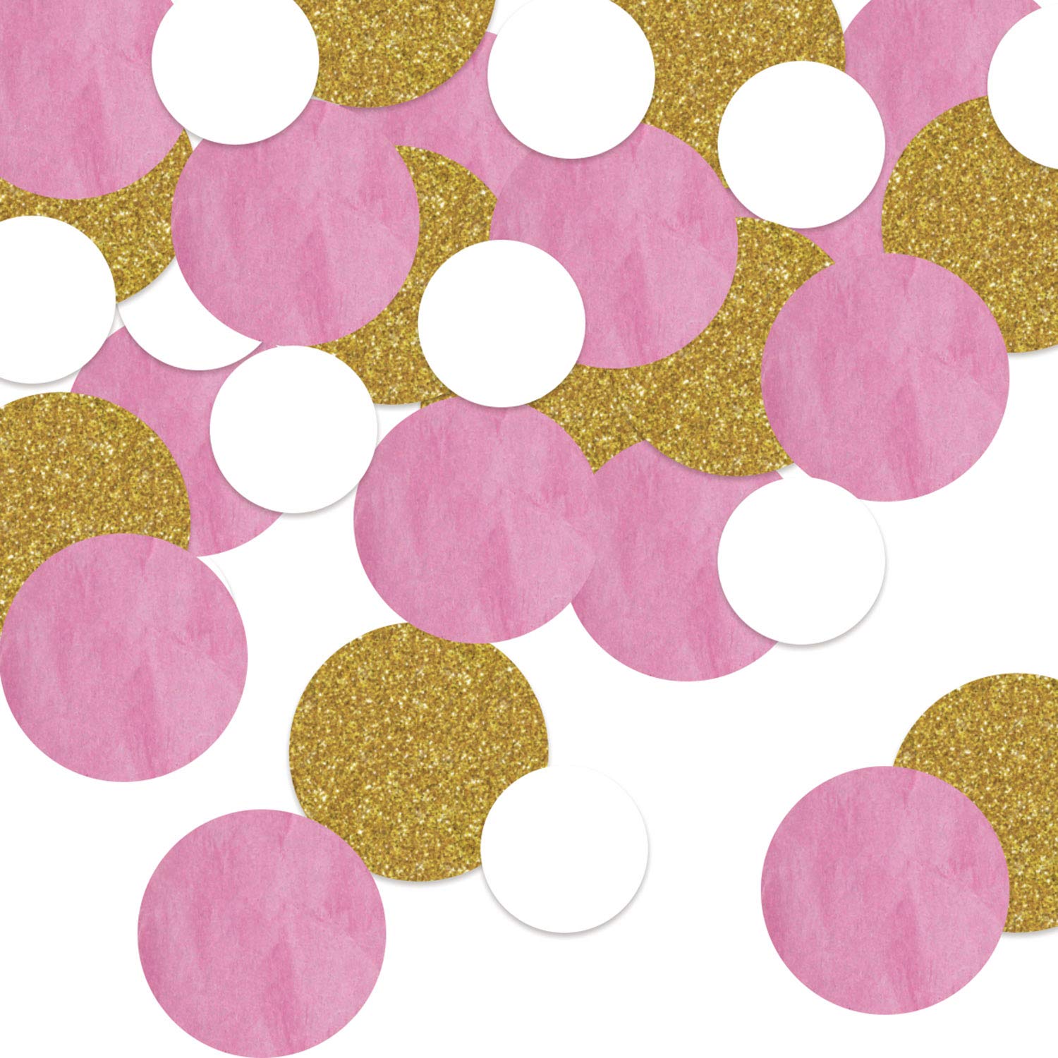 Beistle Pink Glittery Dots Confetti - 1 Pc.