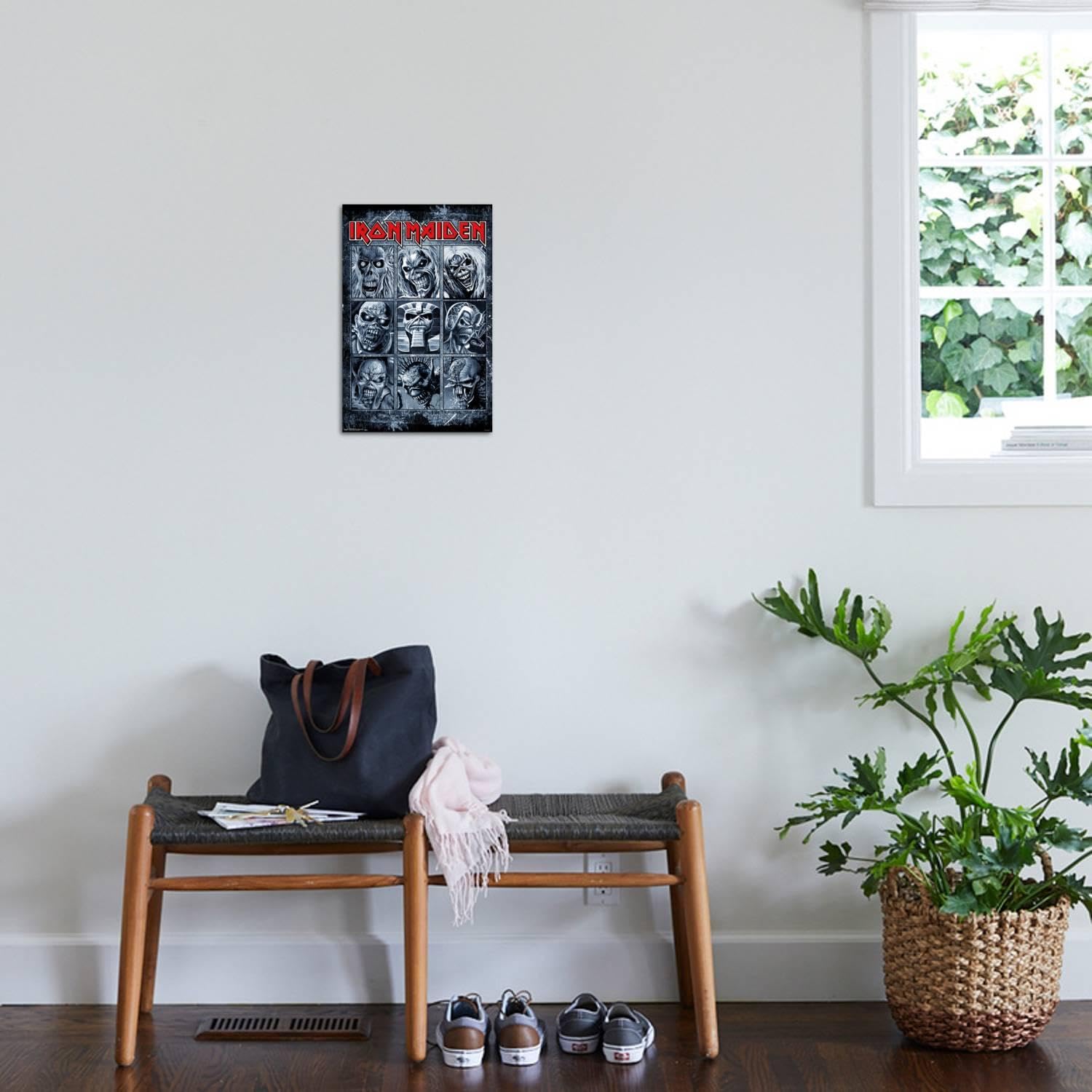 Trends International Iron Maiden - Grid Wall Poster, 19L X 13W, Premium Unframed Version
