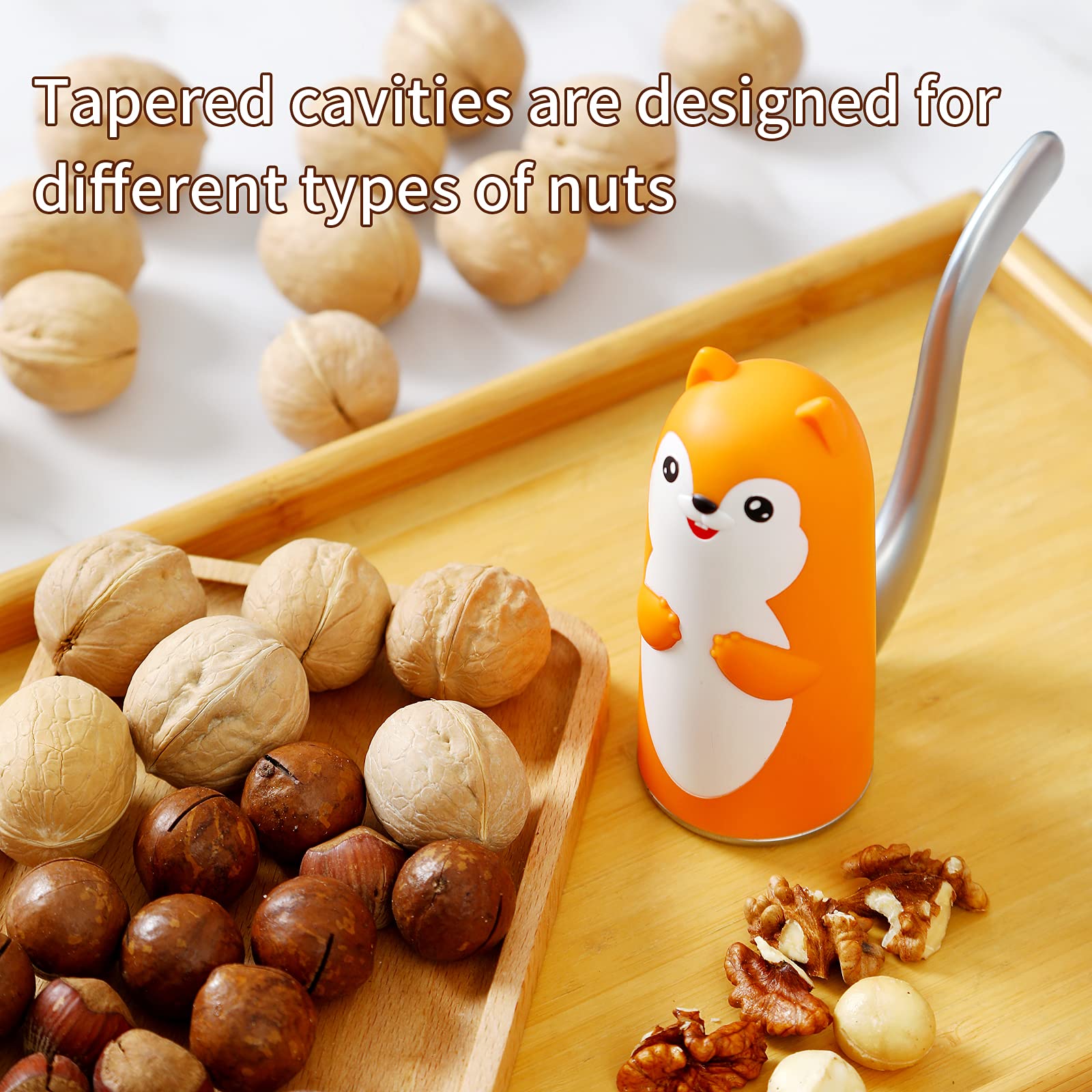 Nut Crackers Walnut Cracker,Pecan Crackers And Picks.Easy Cracking Nuts,Pecan,Hazelnuts, Almonds, Walnut, Brazil Nuts,Etc. Yello