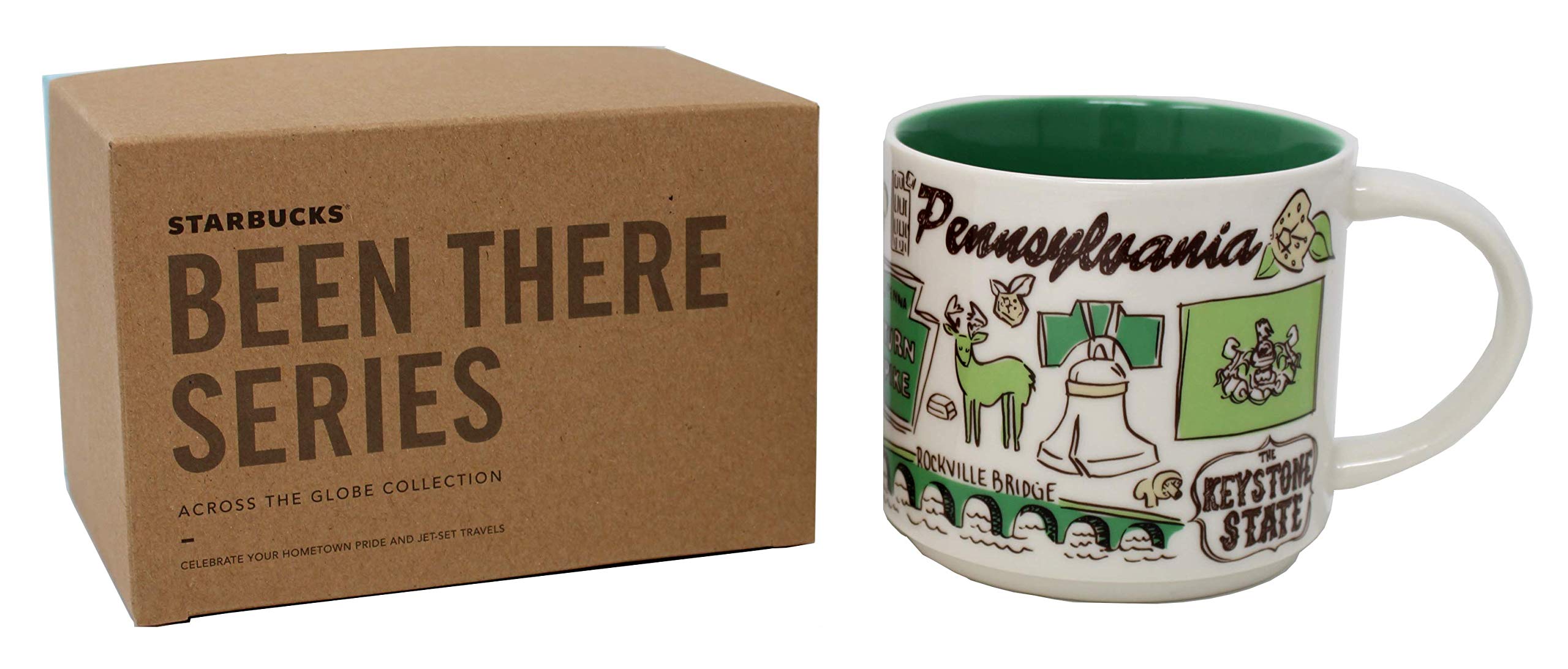 Starbucks Ceramic Been There Series Pennsylvania Mug, 14 Oz