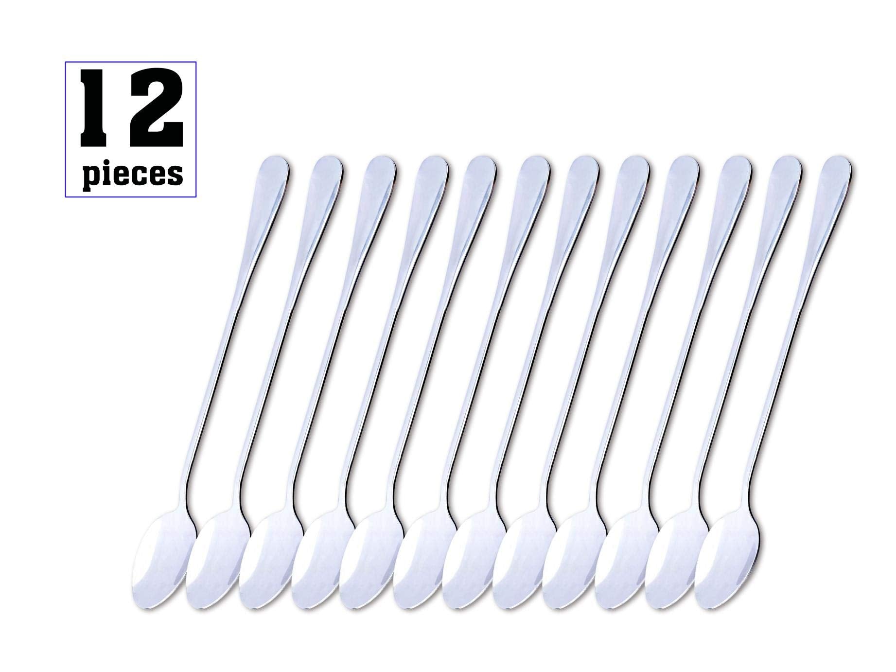 Oaaxbbecco 12 Pieces Stainless Steel Teaspoon,7.5 Inches