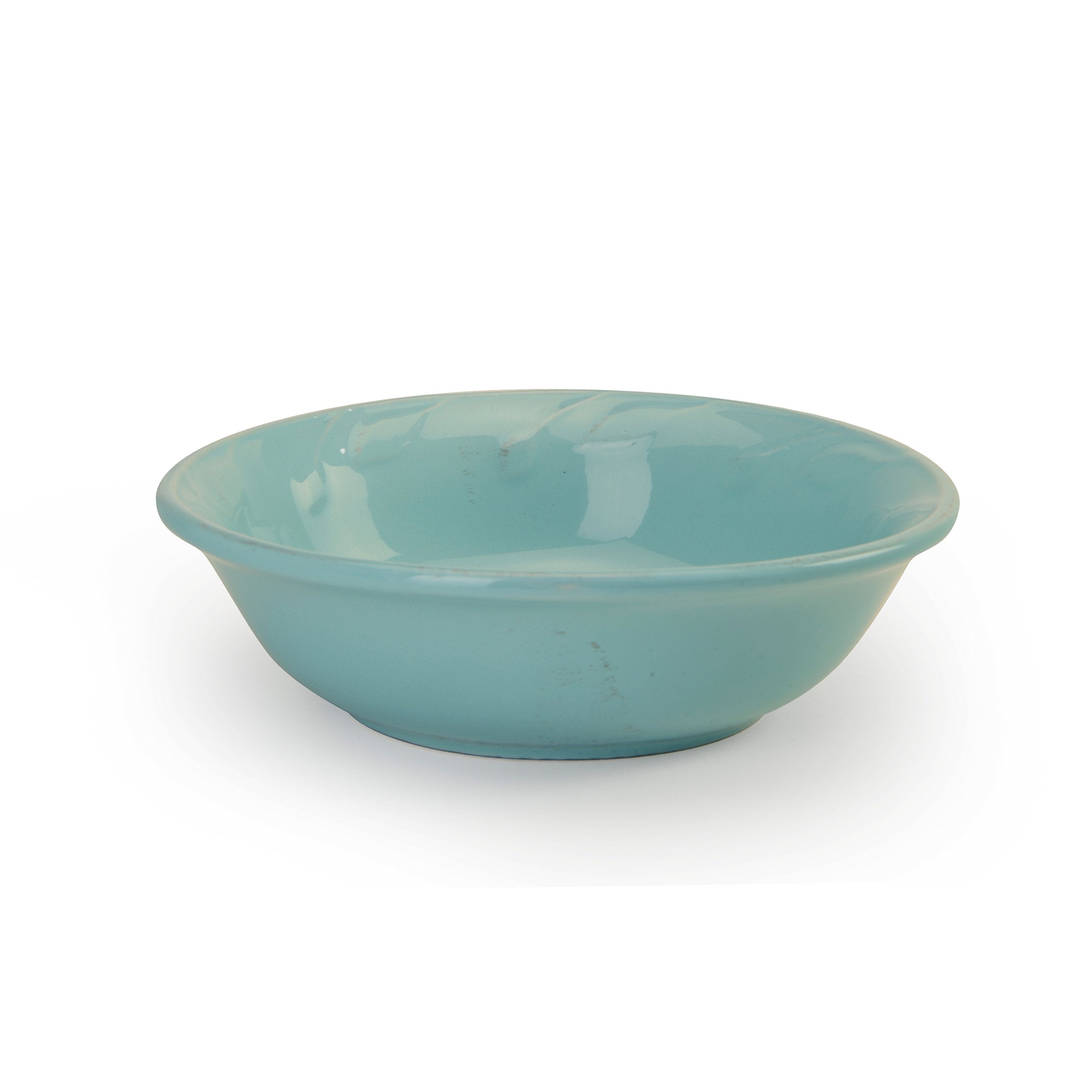 Signature Housewares Sorrento Collection Set Of 4 Cereal Bowls, 7-Inch 16 Ounce, Aqua