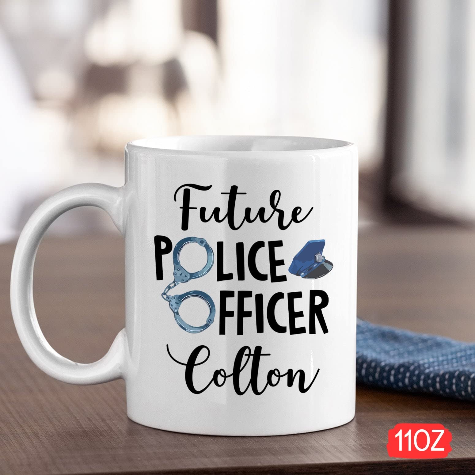 Future Police Officer Mug, Custom Police Coffee Mug, Personalized Mug For Future Police Officer Gift, Policeman Mug, Police Mug,