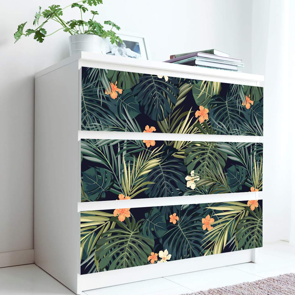 Self-Adhesive Dresser Sticker, Peel And Stick Furniture Stickers/Decals, Removable Furniture Skin (010, Malm)