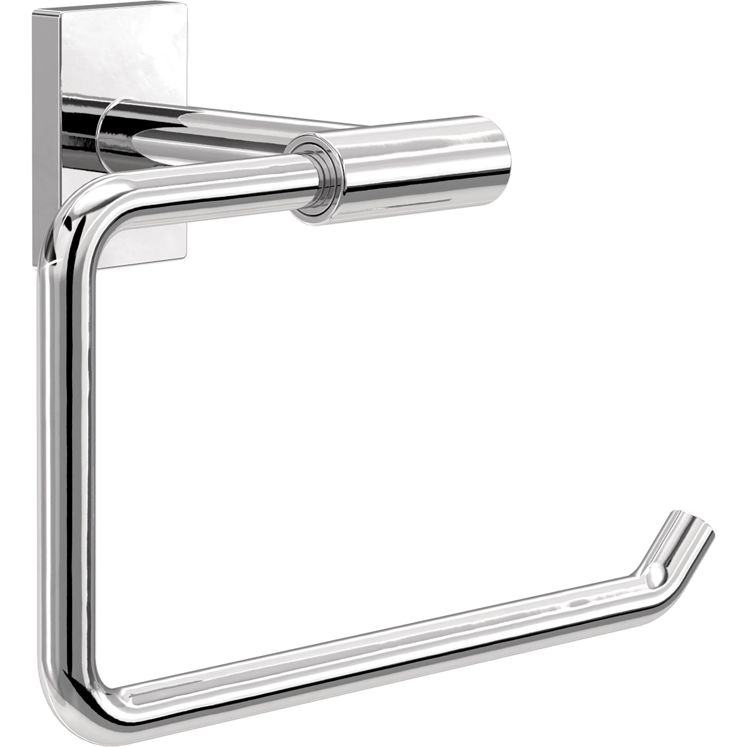 Franklin Brass Hartwell (1-Pack) Toilet Paper Holder, Euro Single Post Tissue Roll Wall Mount Tp Storage, Polished Chrome Bathro