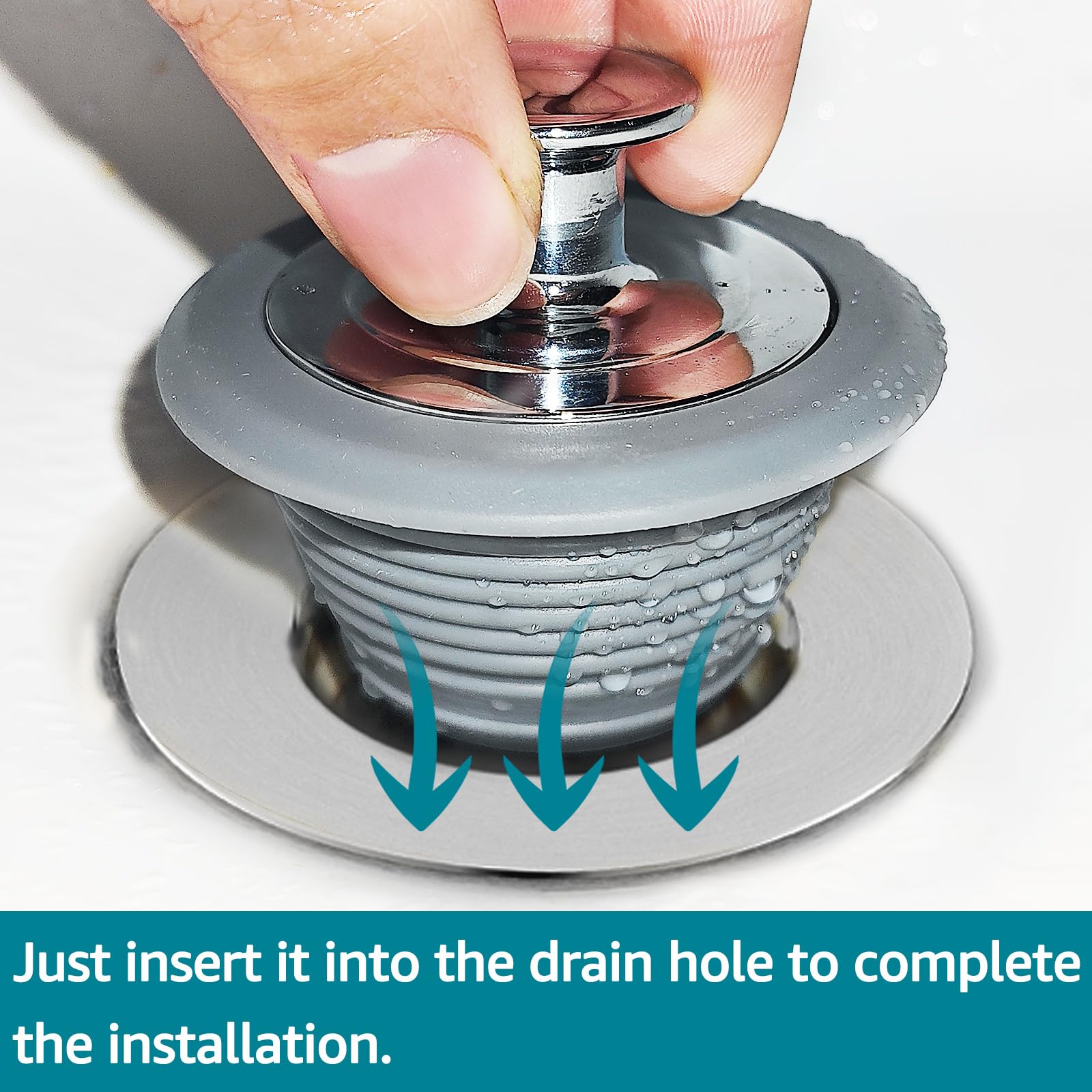 Bathtub Drain Stopper, Sink Stopper, Tub Stopper, Bathtub Drain Plug, Universal Bathroom Bath Tub Drain Stoppers, Shower Drain C