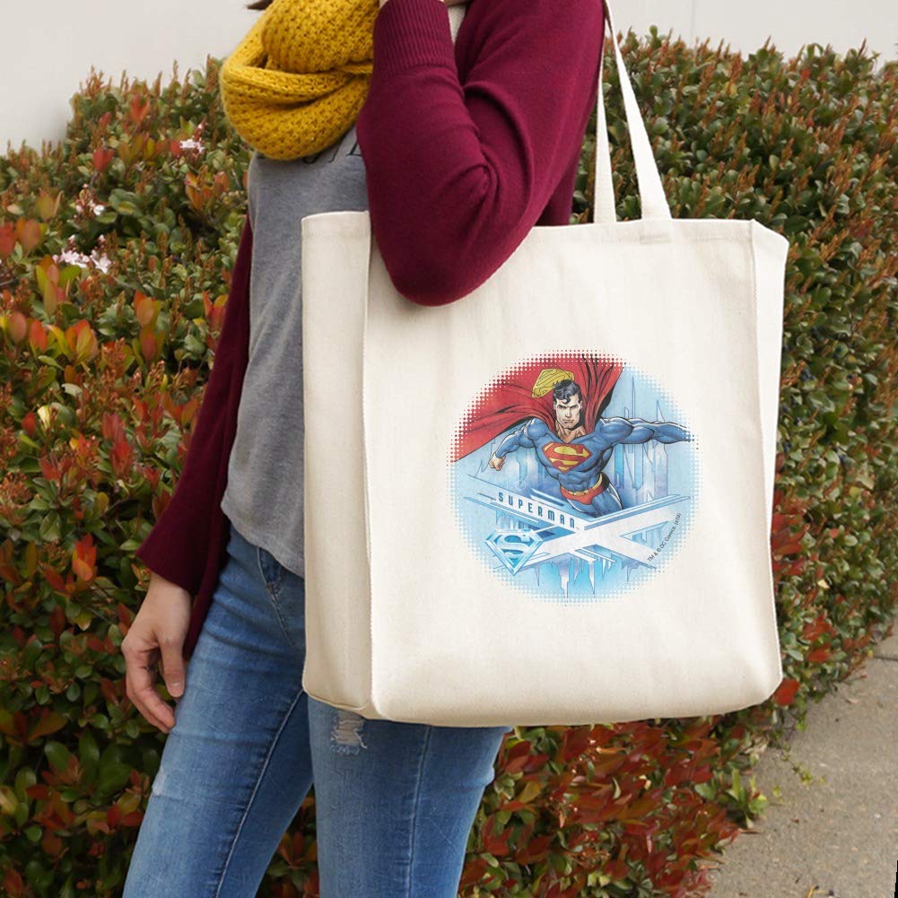 Graphics & More Superman Solitude Grocery Travel Reusable Tote Bag