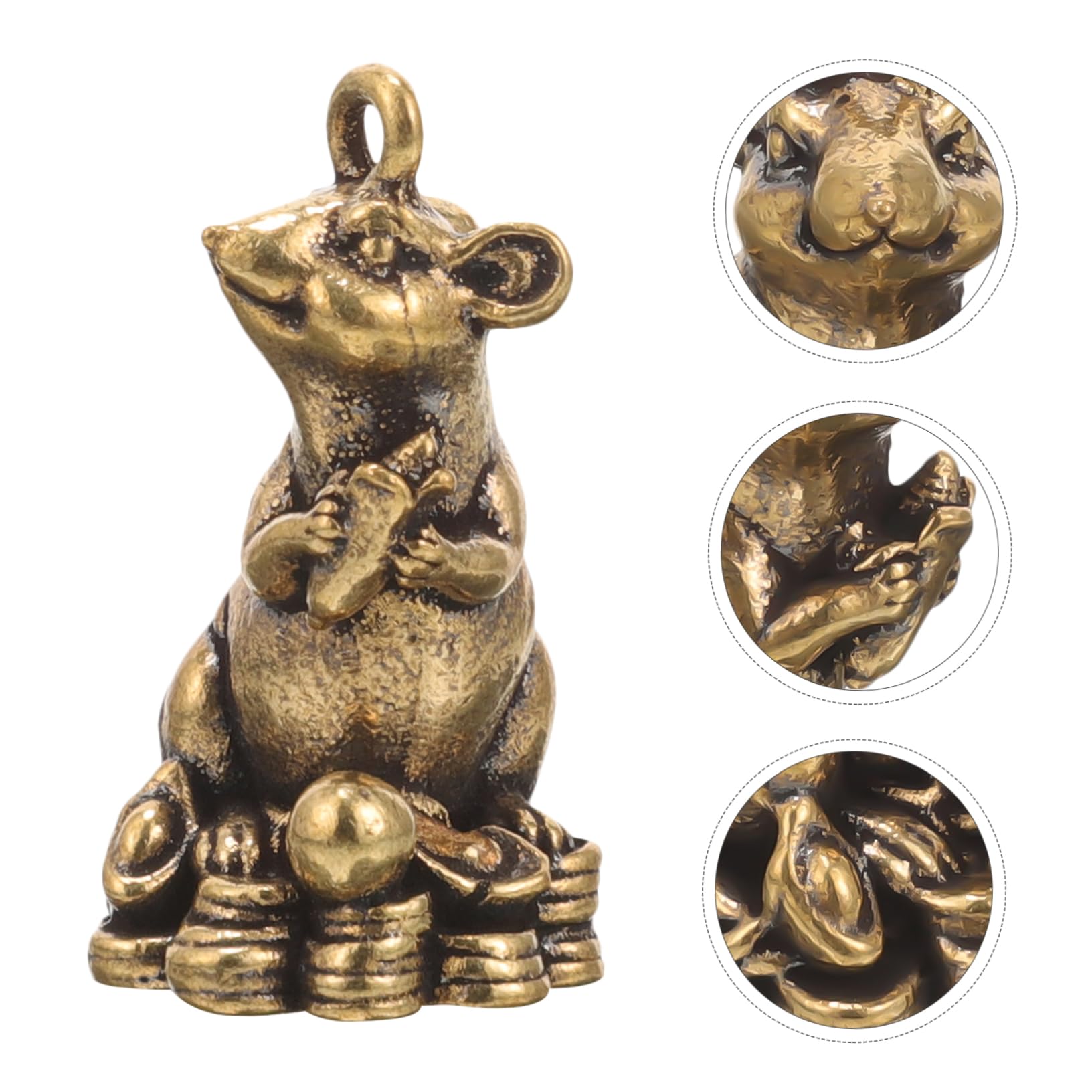 Yardenfun Car Decor key Car Keychain Mouse Jewelry Charms Rat Pendant Charm Car Key Chain Pendants Hanging Rat Pendant Bag Ornam