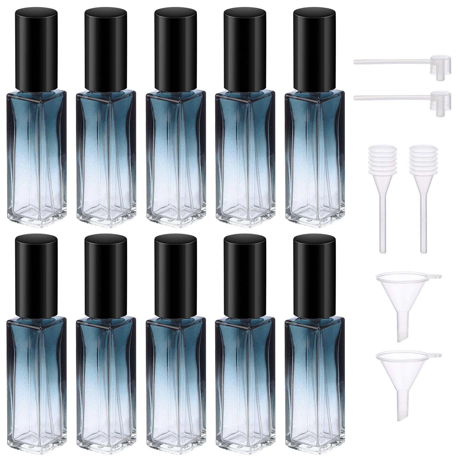 Segbeauty Perfume Travel Refillable, 10 Packs Glass Perfume Bottles For Toiletries, 10Ml Mini Pocket Perfume Dispensing Bottle A