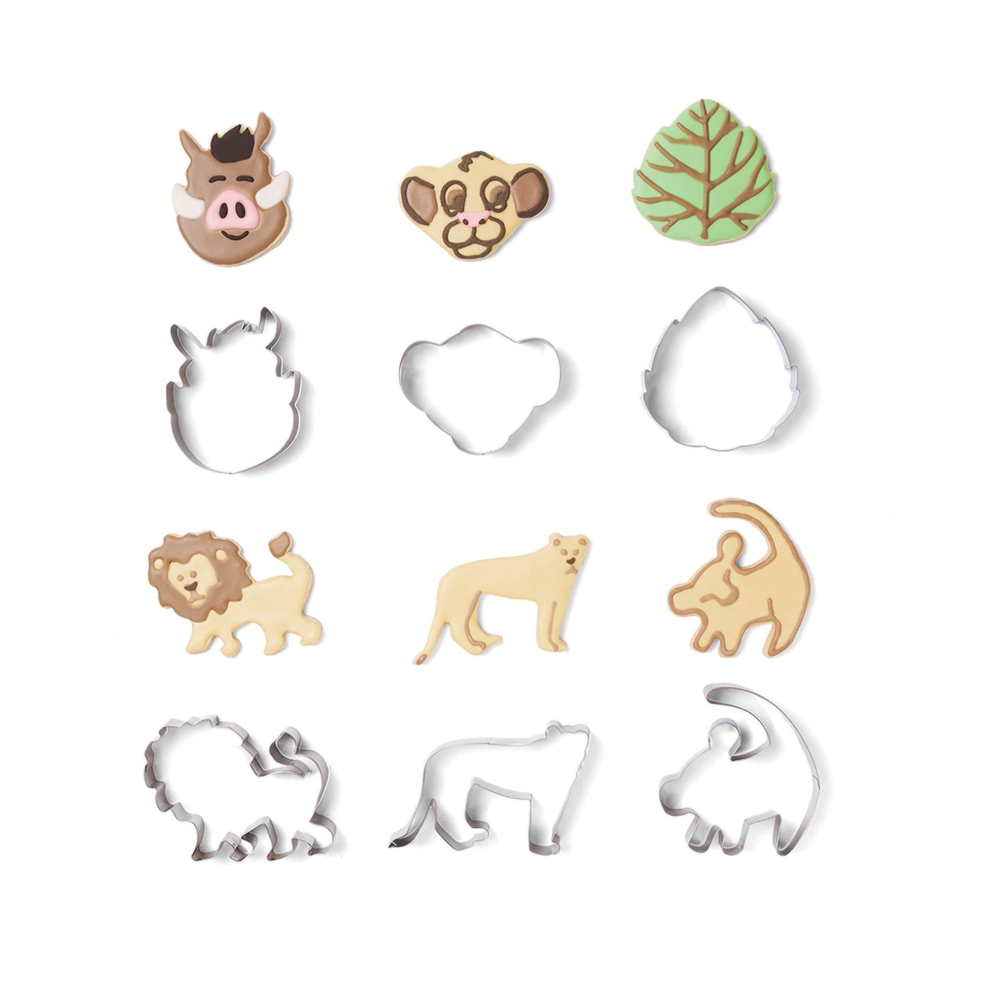 Fox Run Animal Cookie Cutters, King Of The Savannah Cookies, Set Of 7