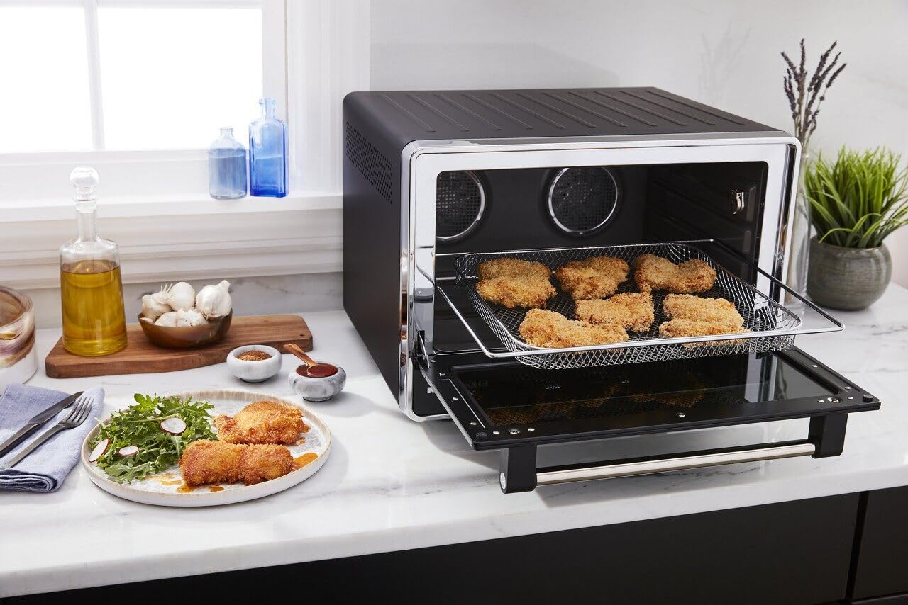Kitchenaid Dual Convection Countertop Oven With Air Fry And Temperature Probe - Kco224Bm, Black Matte