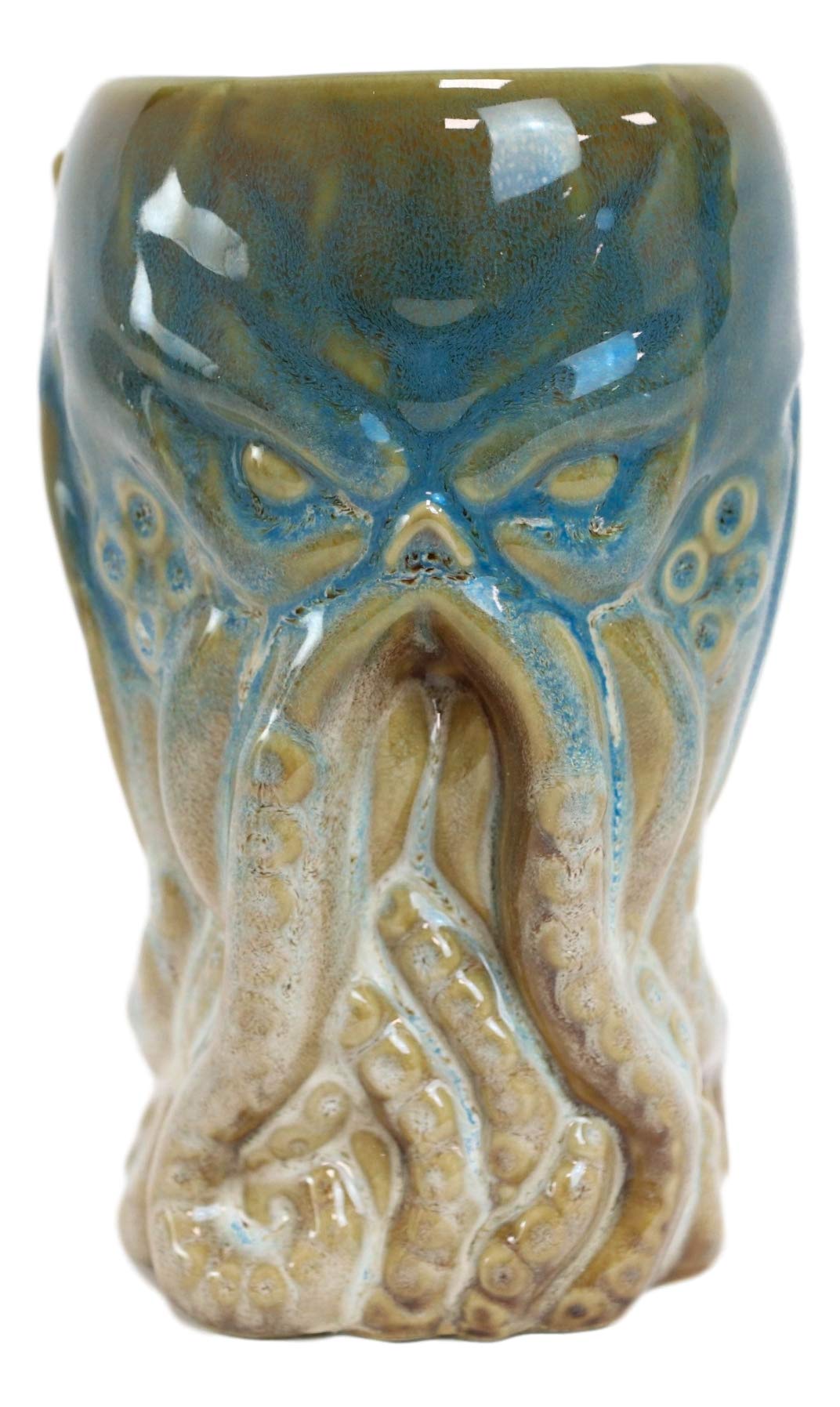 Ebros Nautical Cthulhu Cosmic Monster Giant Octopus Kraken Tall Mug 16Oz Pint Ceramic Drink Beverage Mythical Fantasy Legend Dri
