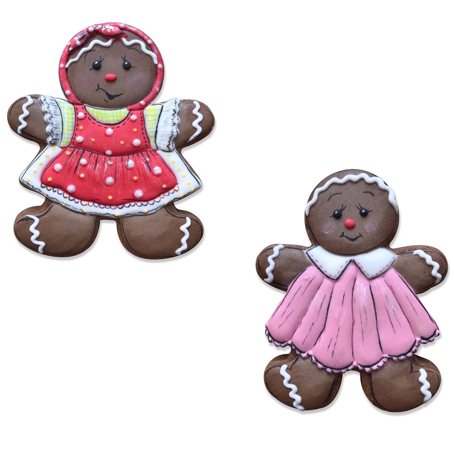 Liliao Christmas Gingerbread Girl Cookie Cutter - 4 X 5 Inches - Stainless Steel