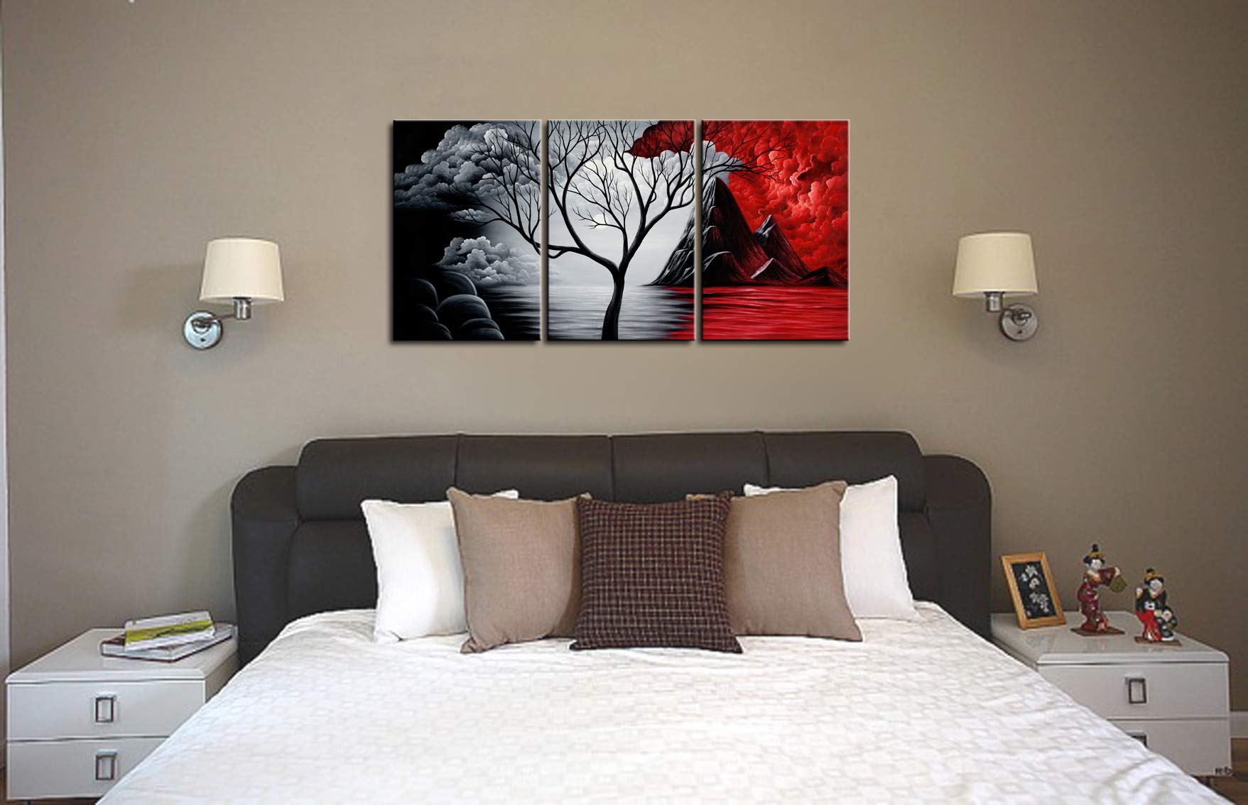 Wieco Art Canvas Wall Art Abstract Pictures For Wall Decor Canvas Prints Of Abstract Paintings For Living Room Decor 3 Panels Ar