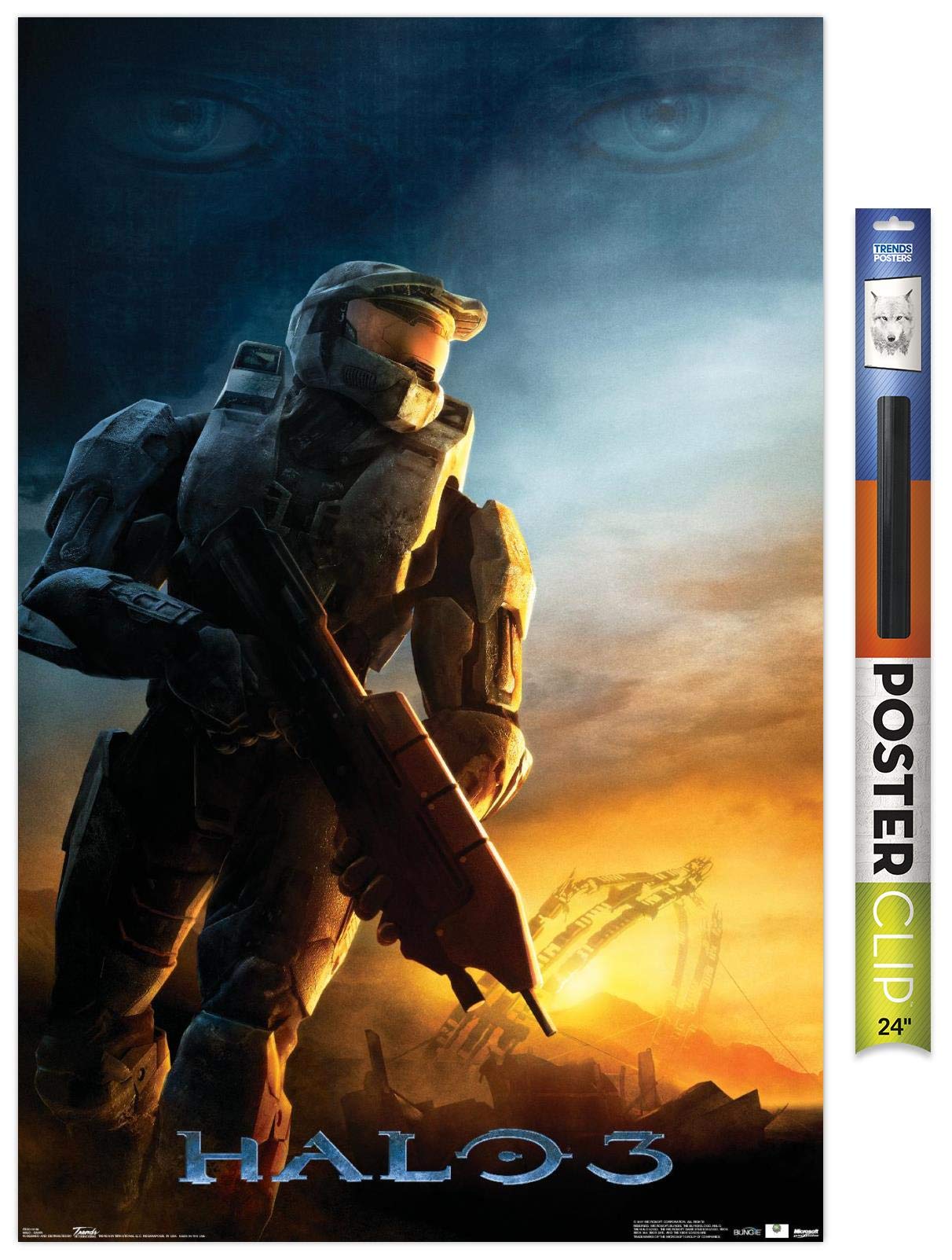 Trends International Halo 3 - Awakening Wall Poster, 22.375'' X 34'', Premium Poster & Clip Bundle